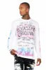 Beno White Long Sleeve Distressed Graphic T-Shirt sold by Rockstar Original