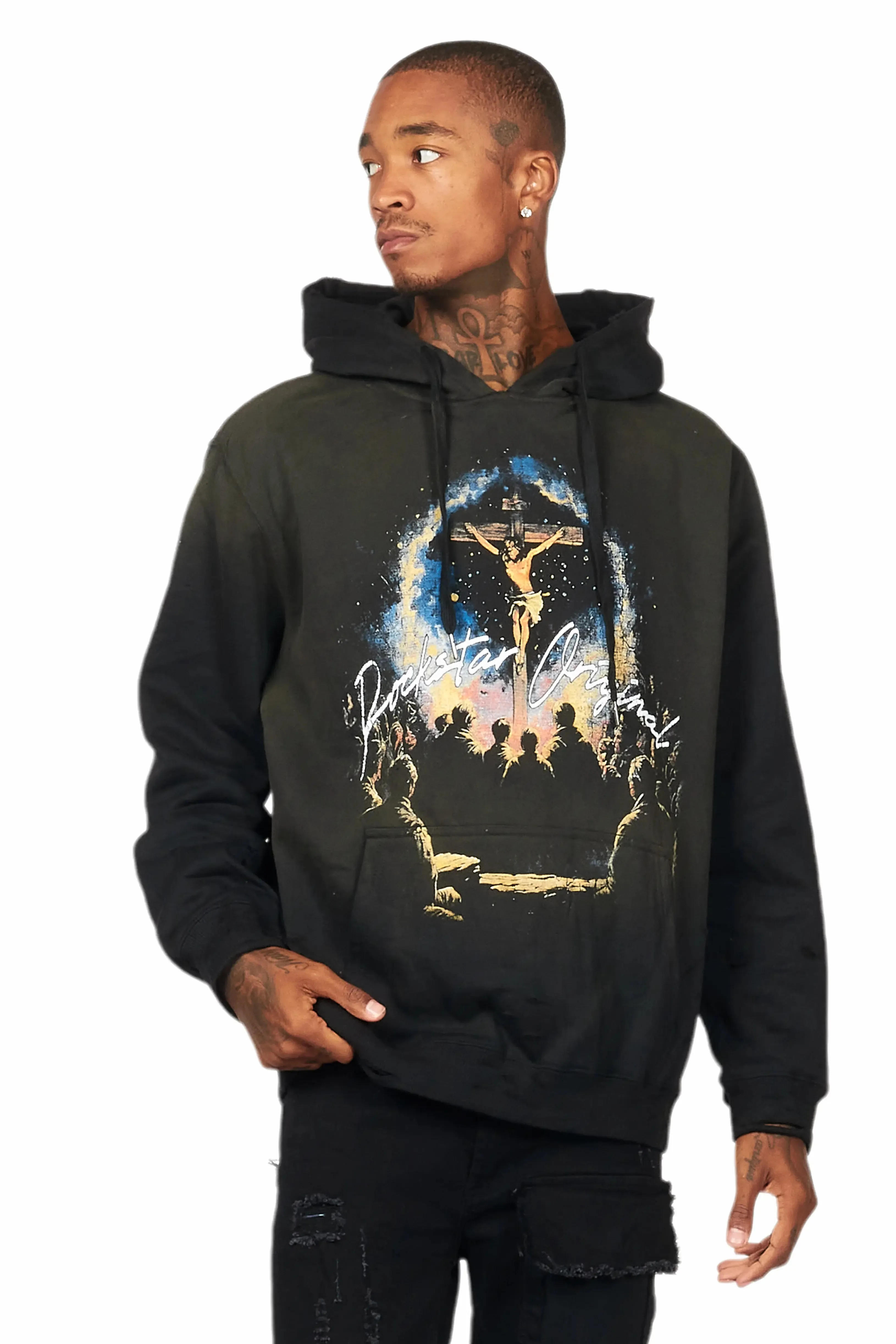 Lajos Black Graphic Hoodie sold by Rockstar Original