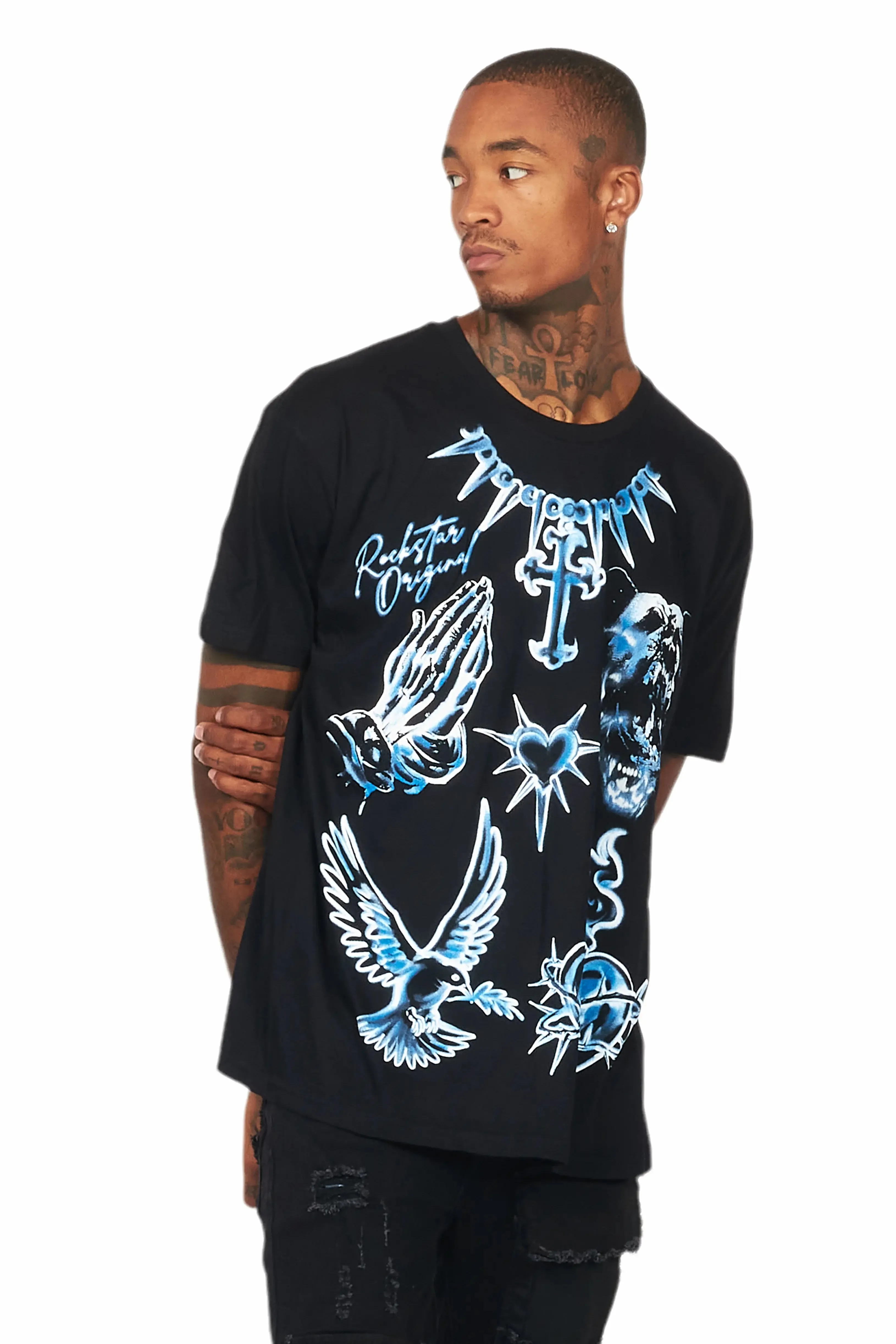 Valar Black Graphic Oversized T-Shirt sold by Rockstar Original product image thumbnail 2