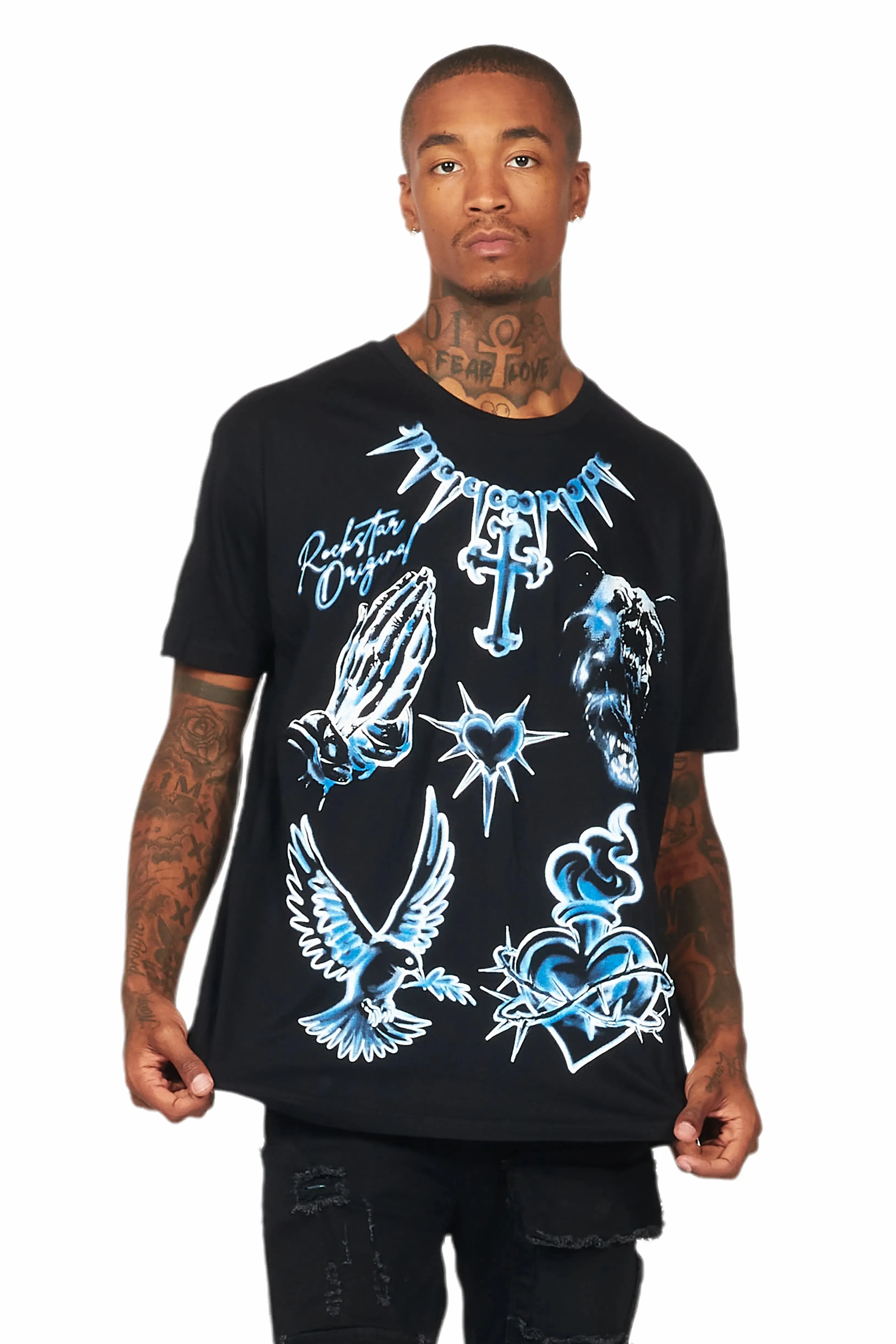 Valar Black Graphic Oversized T-Shirt sold by Rockstar Original