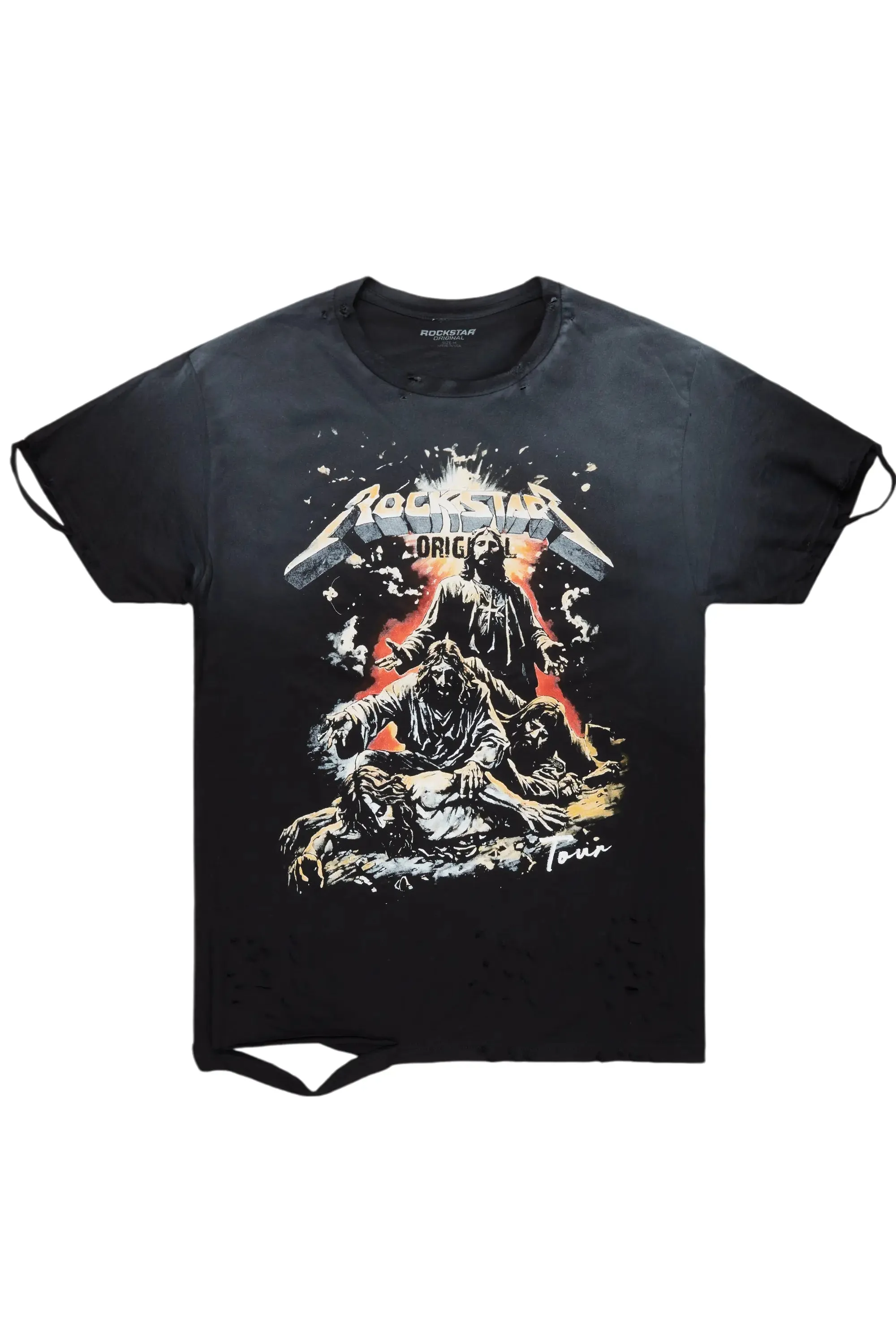 Akando Black Graphic Oversized T-Shirt sold by Rockstar Original
