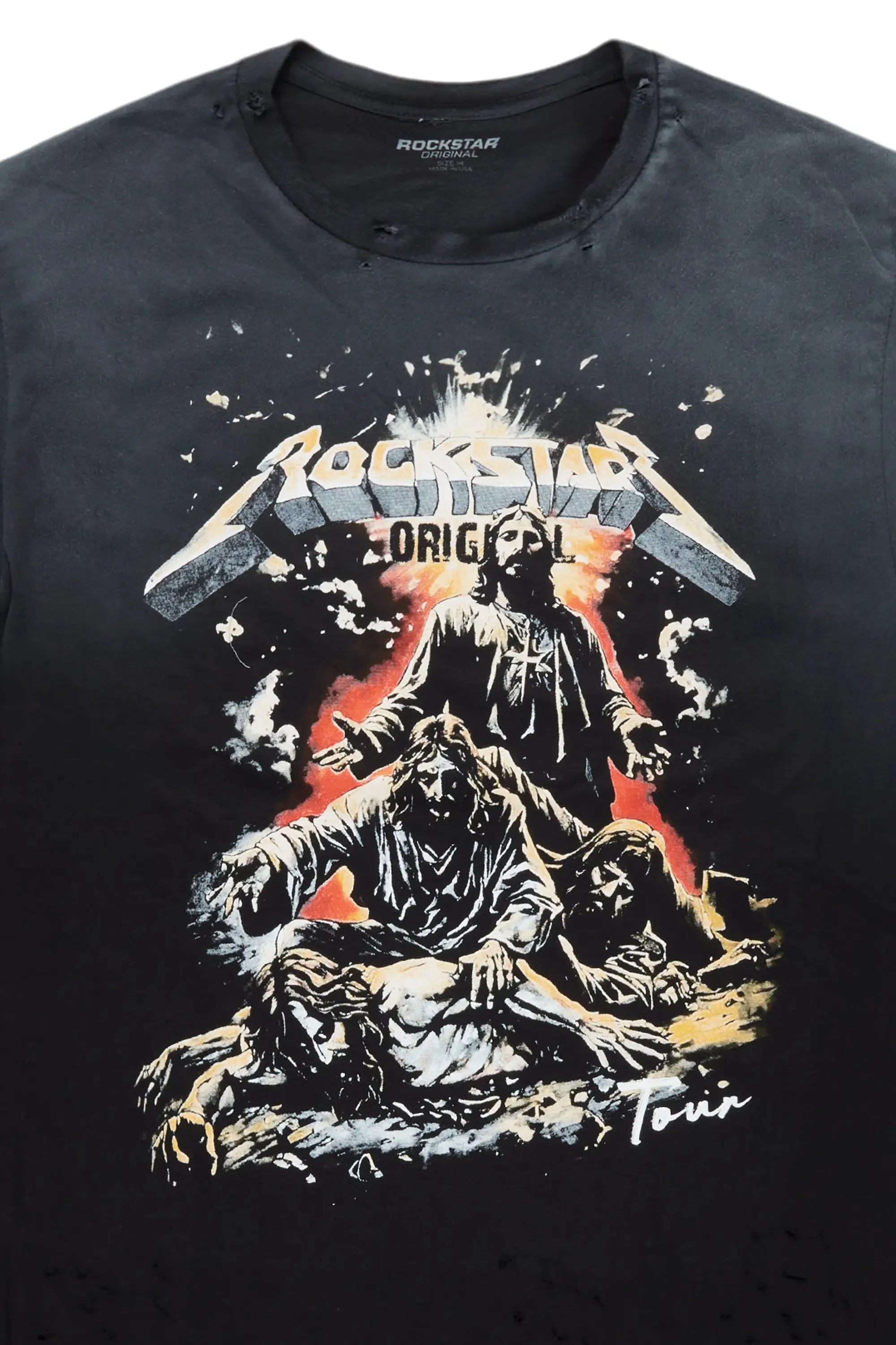 Akando Black Graphic Oversized T-Shirt sold by Rockstar Original product image thumbnail 2