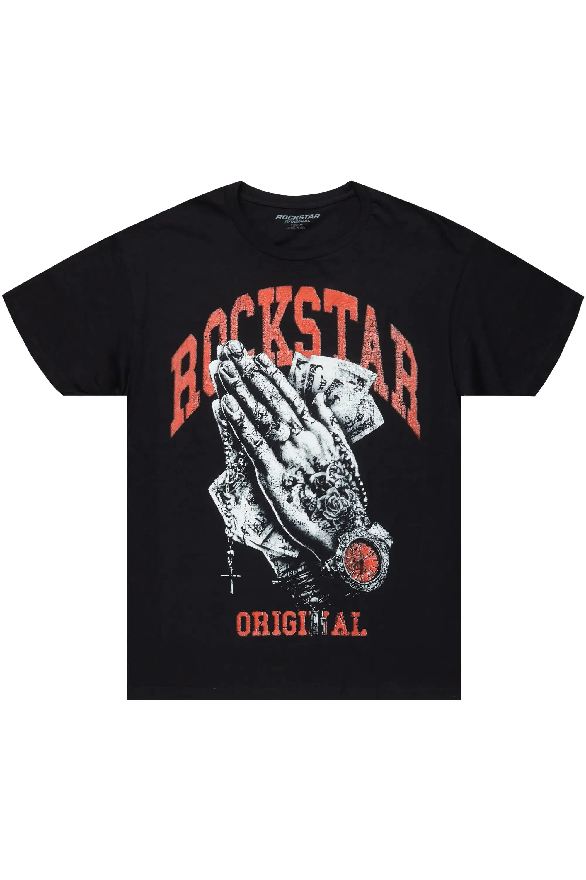 Zamir Black Graphic Oversized T-Shirt sold by Rockstar Original