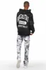 Member Black Patchwork Graphic Hoodie sold by Rockstar Original