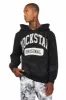 Member Black Patchwork Graphic Hoodie sold by Rockstar Original