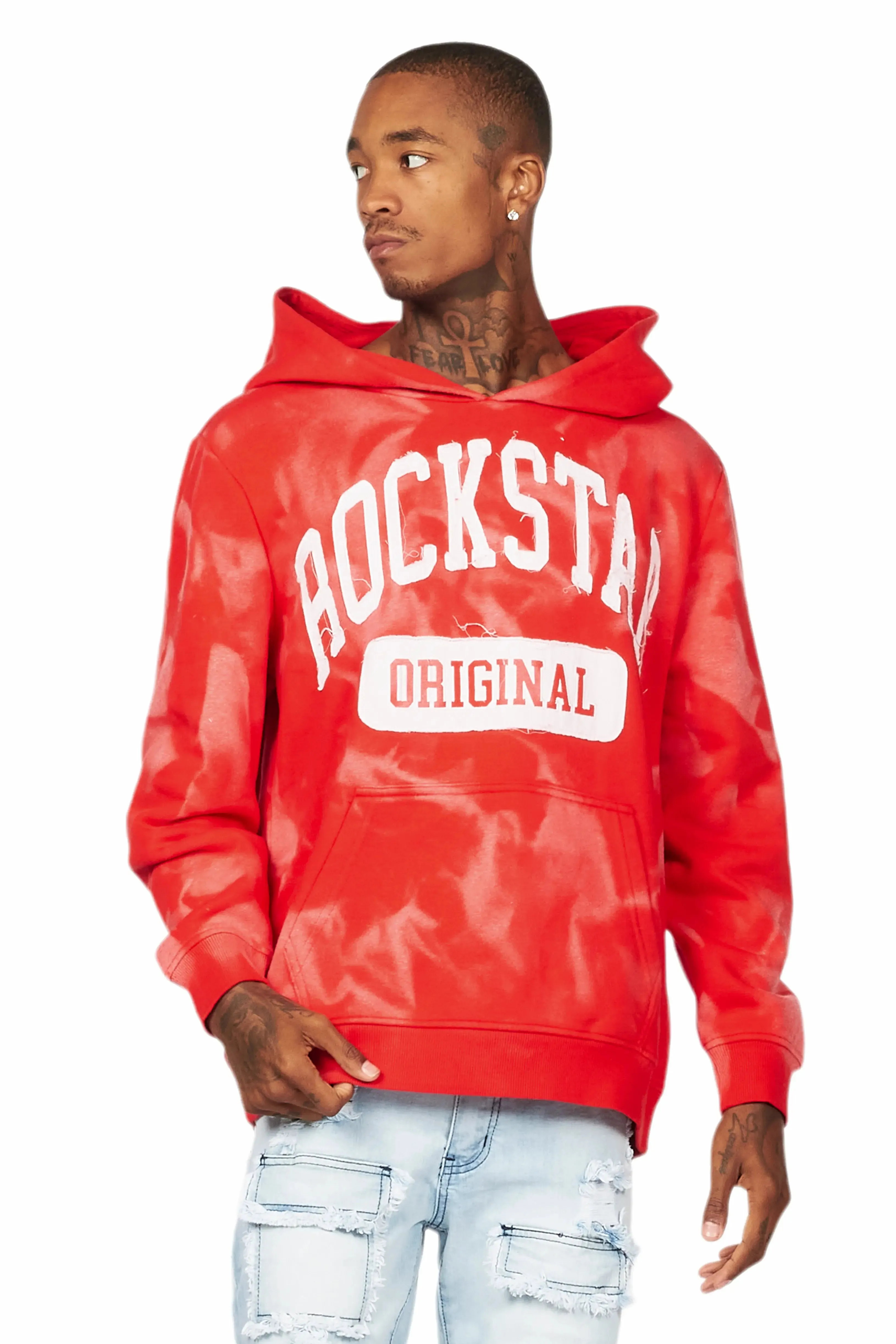 Member Red Patchwork Graphic Hoodie sold by Rockstar Original product image thumbnail 2