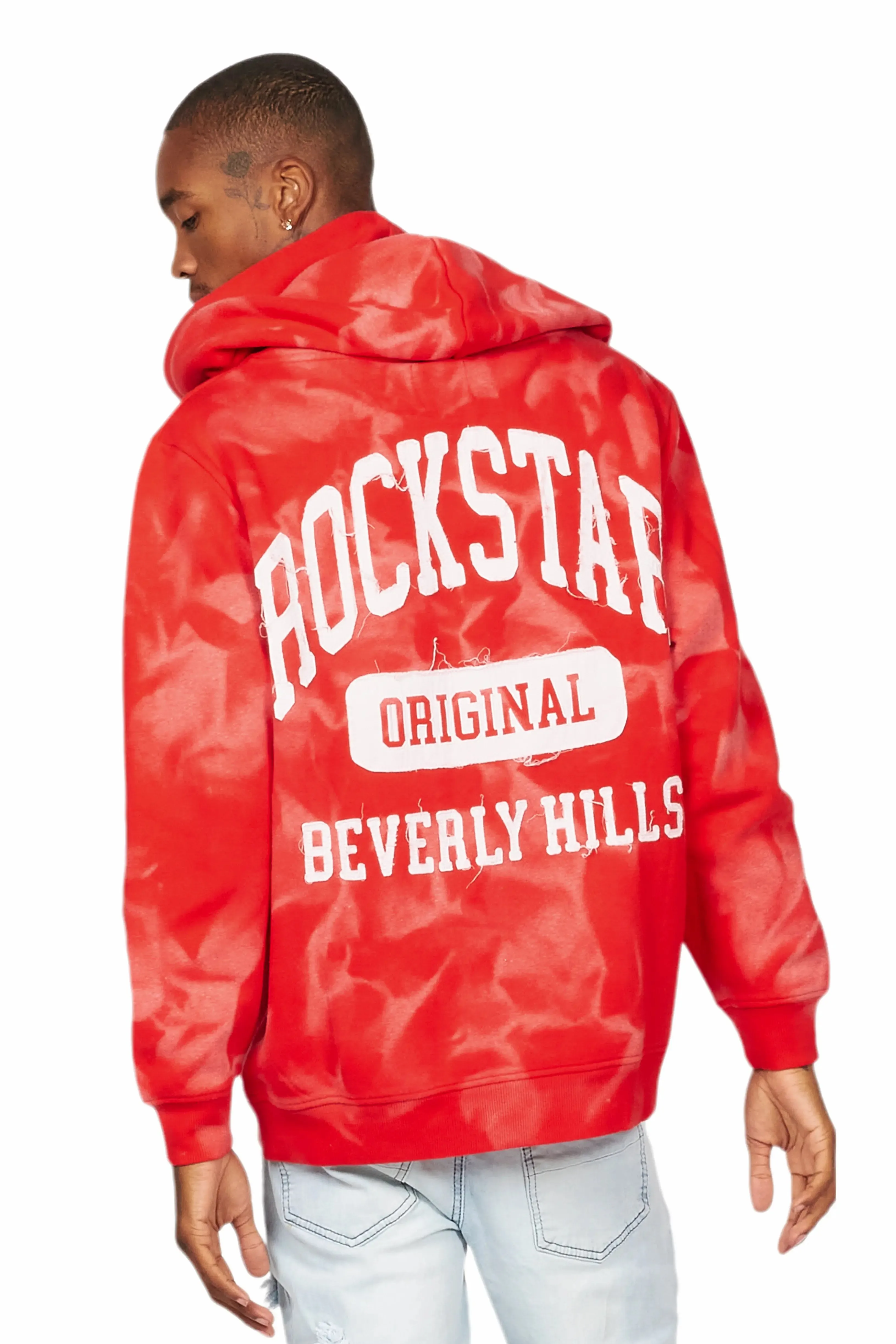 Member Red Patchwork Graphic Hoodie sold by Rockstar Original product image thumbnail 5