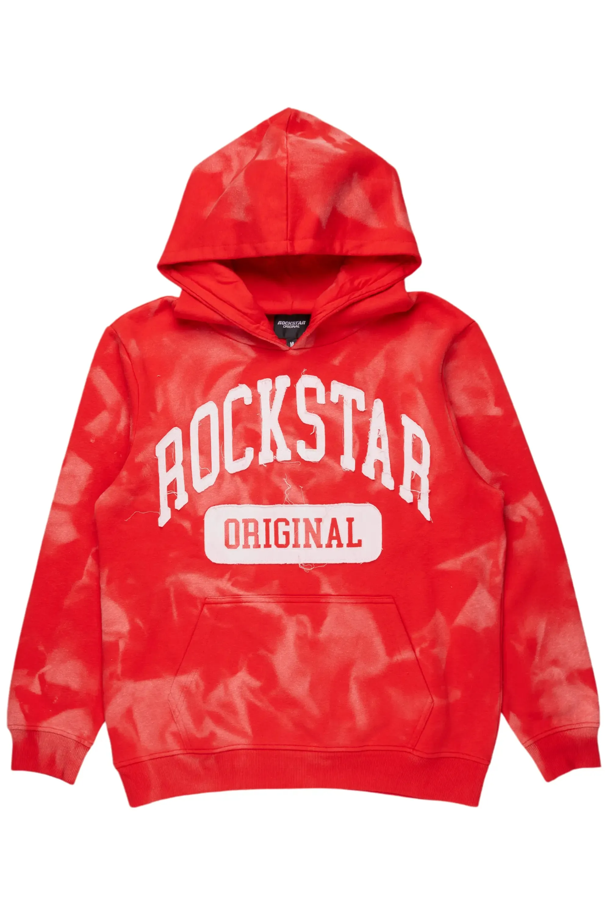 Member Red Patchwork Graphic Hoodie sold by Rockstar Original
