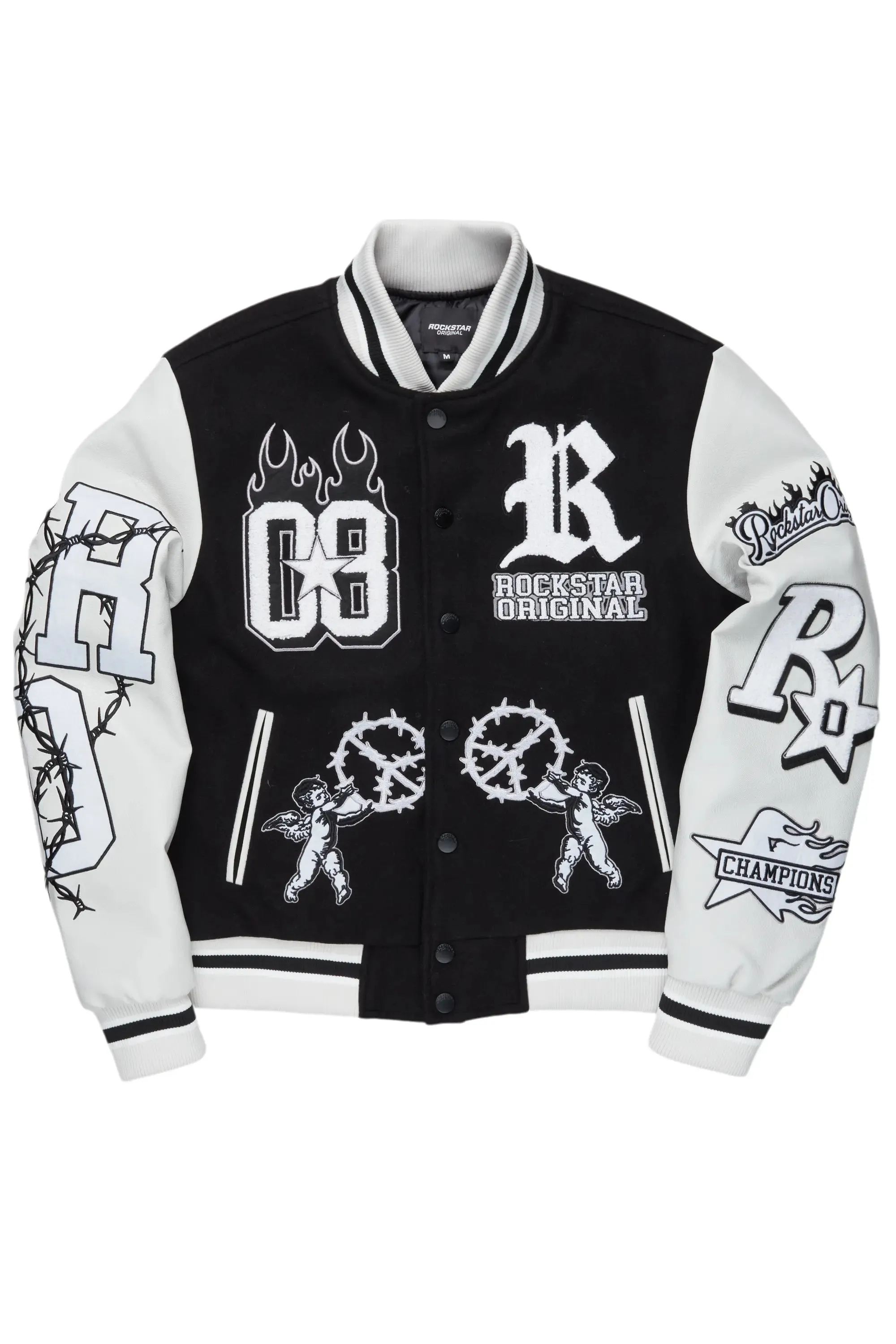 Rune Black Varsity Jacket sold by Rockstar Original