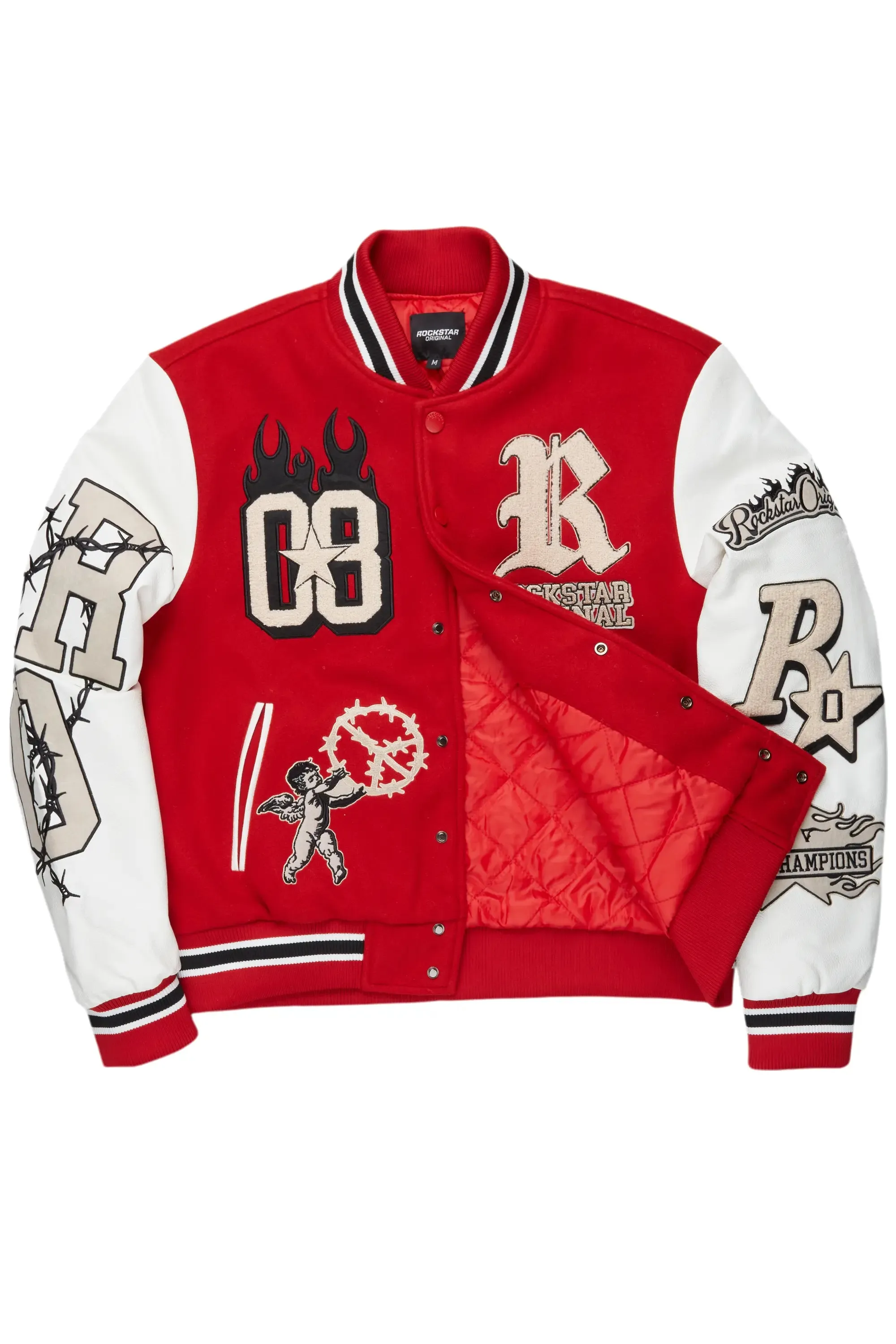 Rune Red Varsity Jacket sold by Rockstar Original product image thumbnail 2