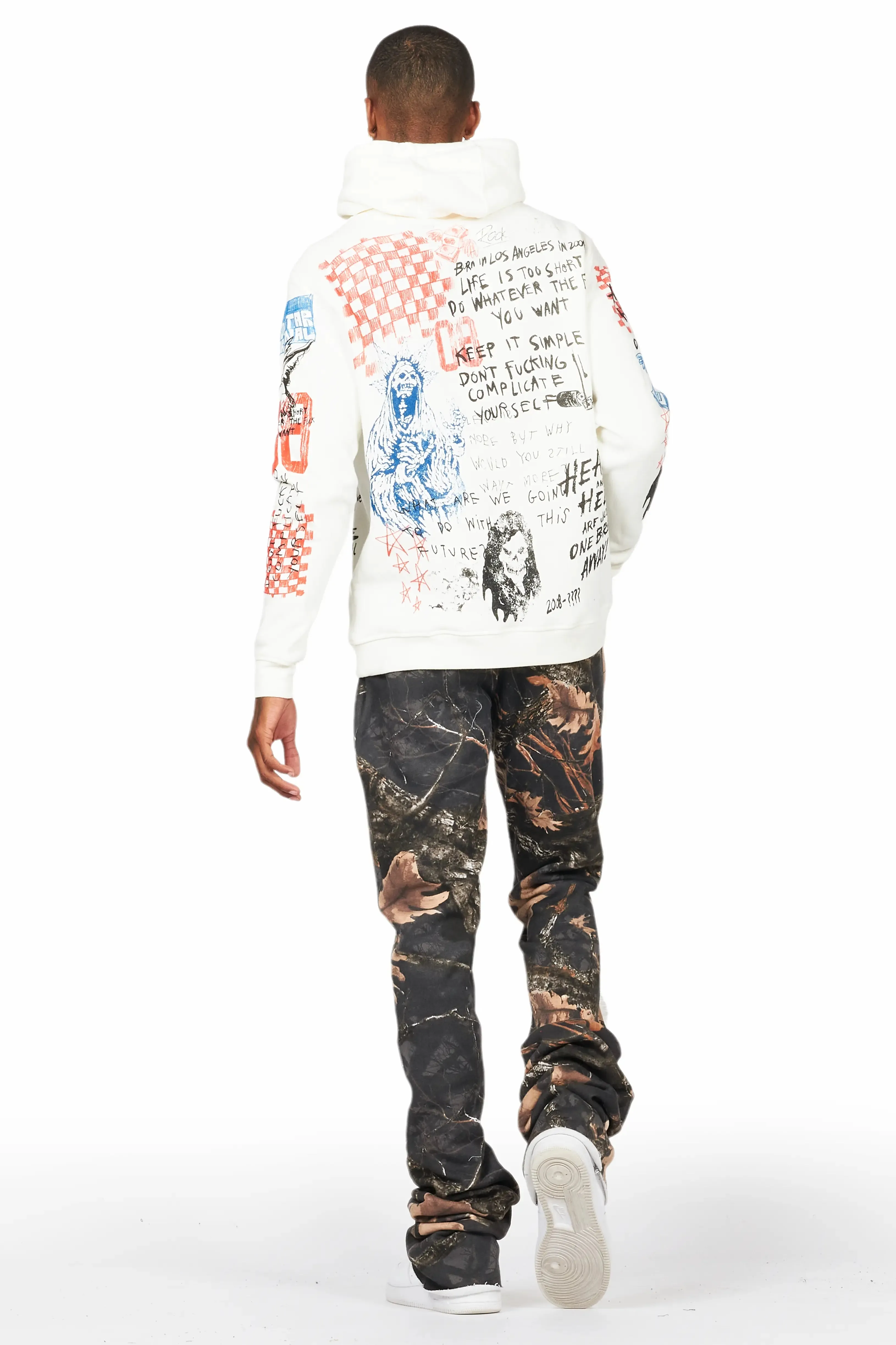 Bansi Black Tree Camo Super Stacked Trackpant sold by Rockstar Original product image thumbnail 4