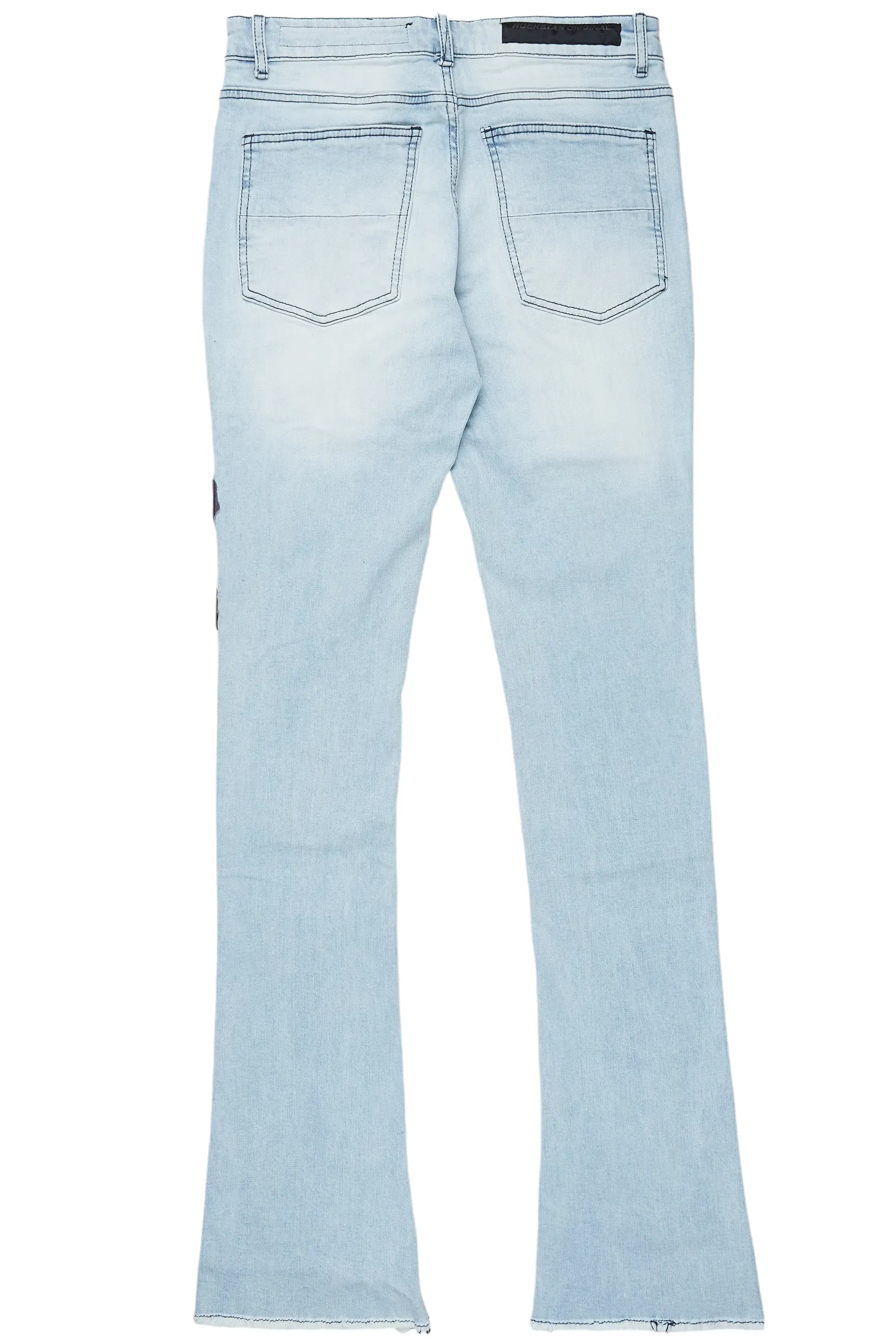 Espen Blue Stacked Flare Jean sold by Rockstar Original product image thumbnail 3