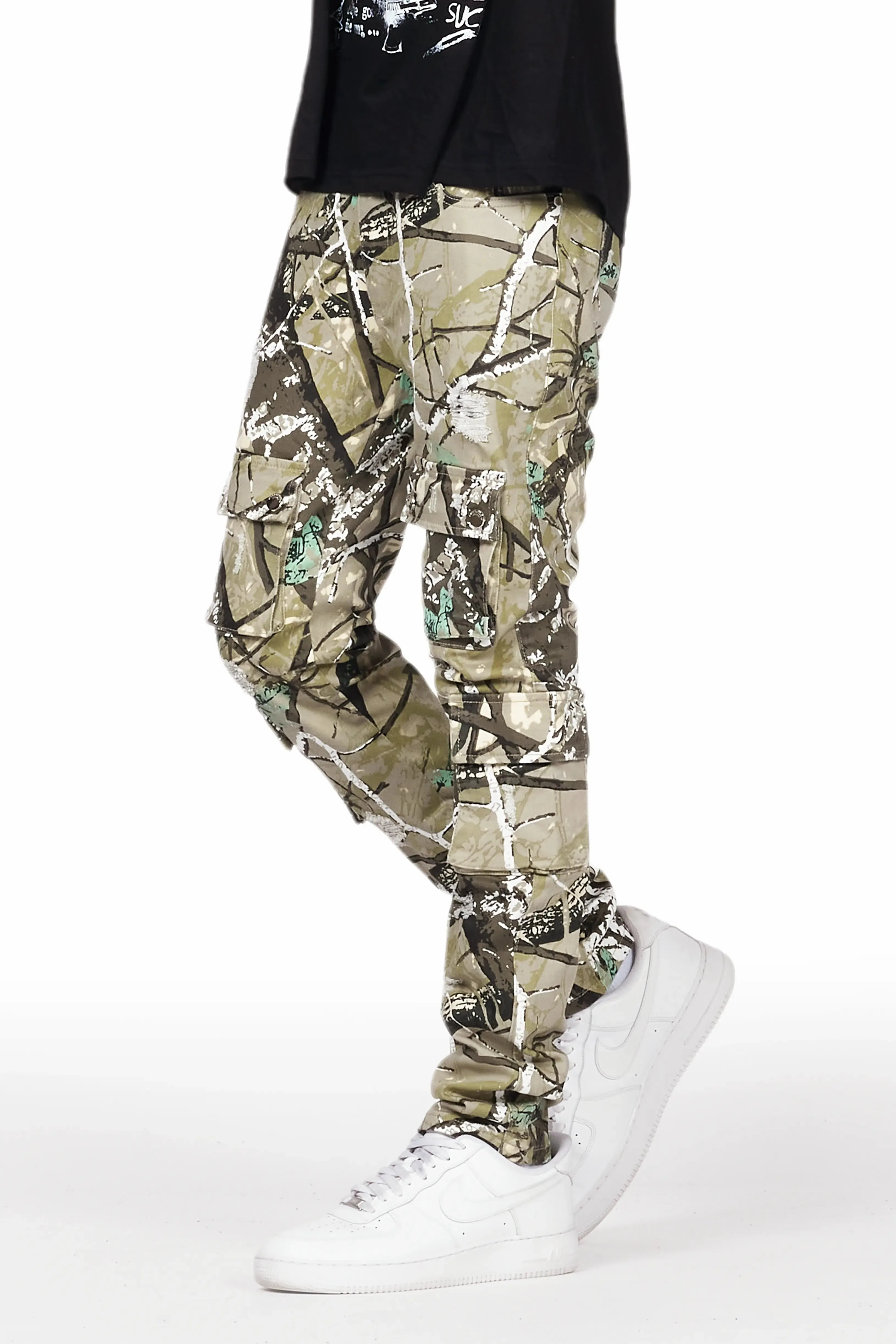 Adril Tree Camo Skinny Fit Cargo Jean sold by Rockstar Original