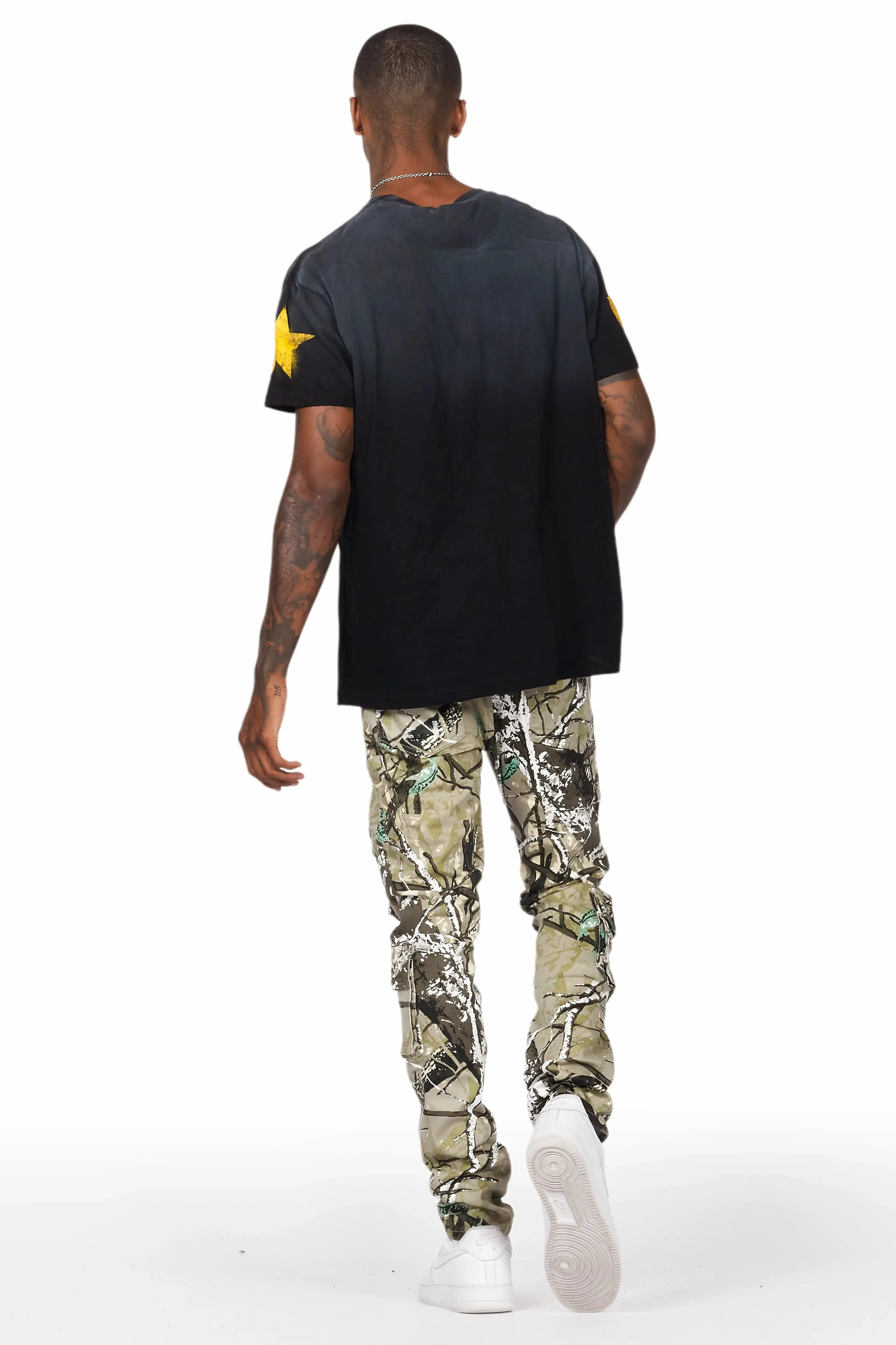Adril Tree Camo Skinny Fit Cargo Jean sold by Rockstar Original product image thumbnail 4
