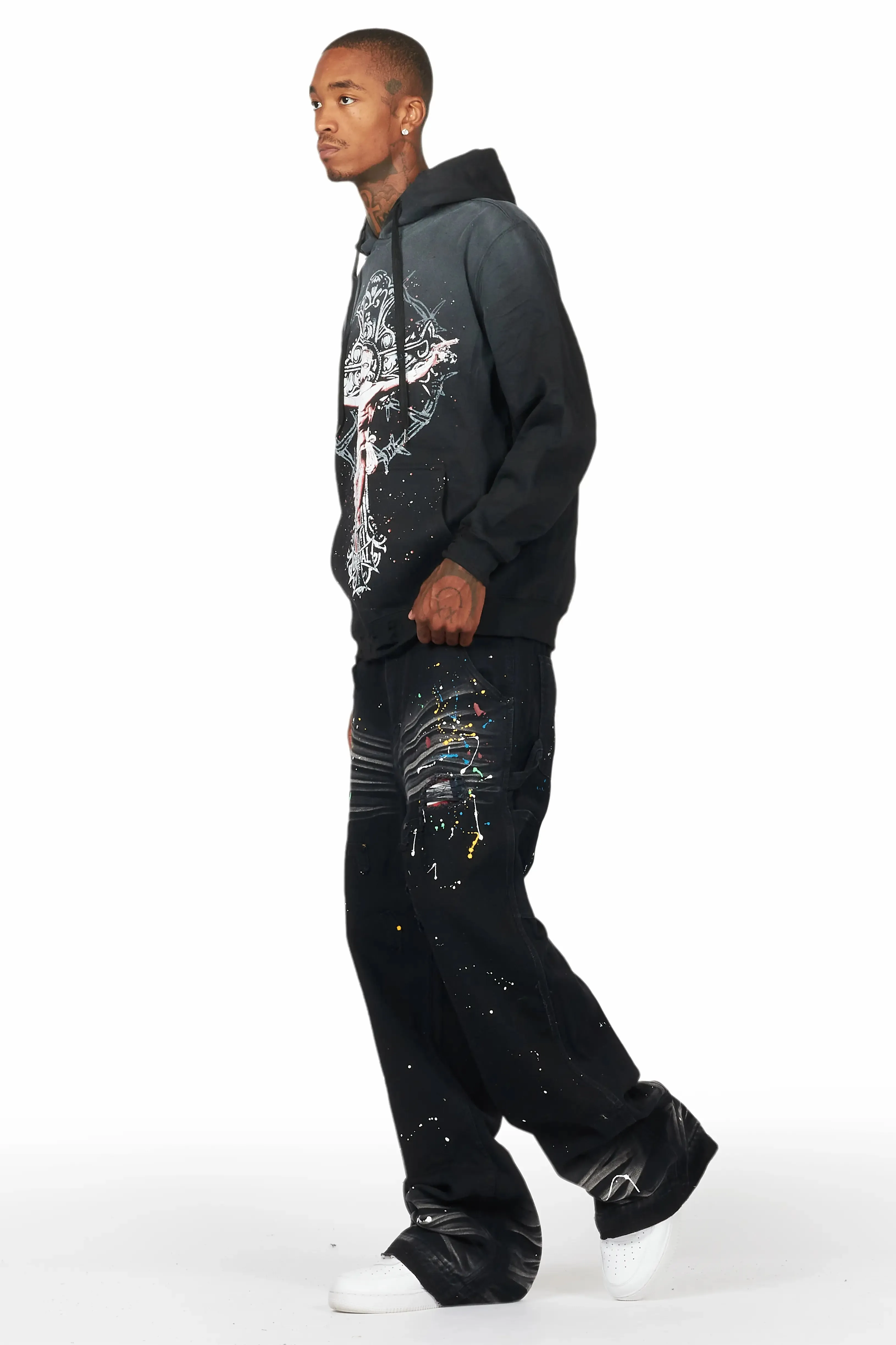 Naveen Black Baggy Fit Jean sold by Rockstar Original product image thumbnail 5