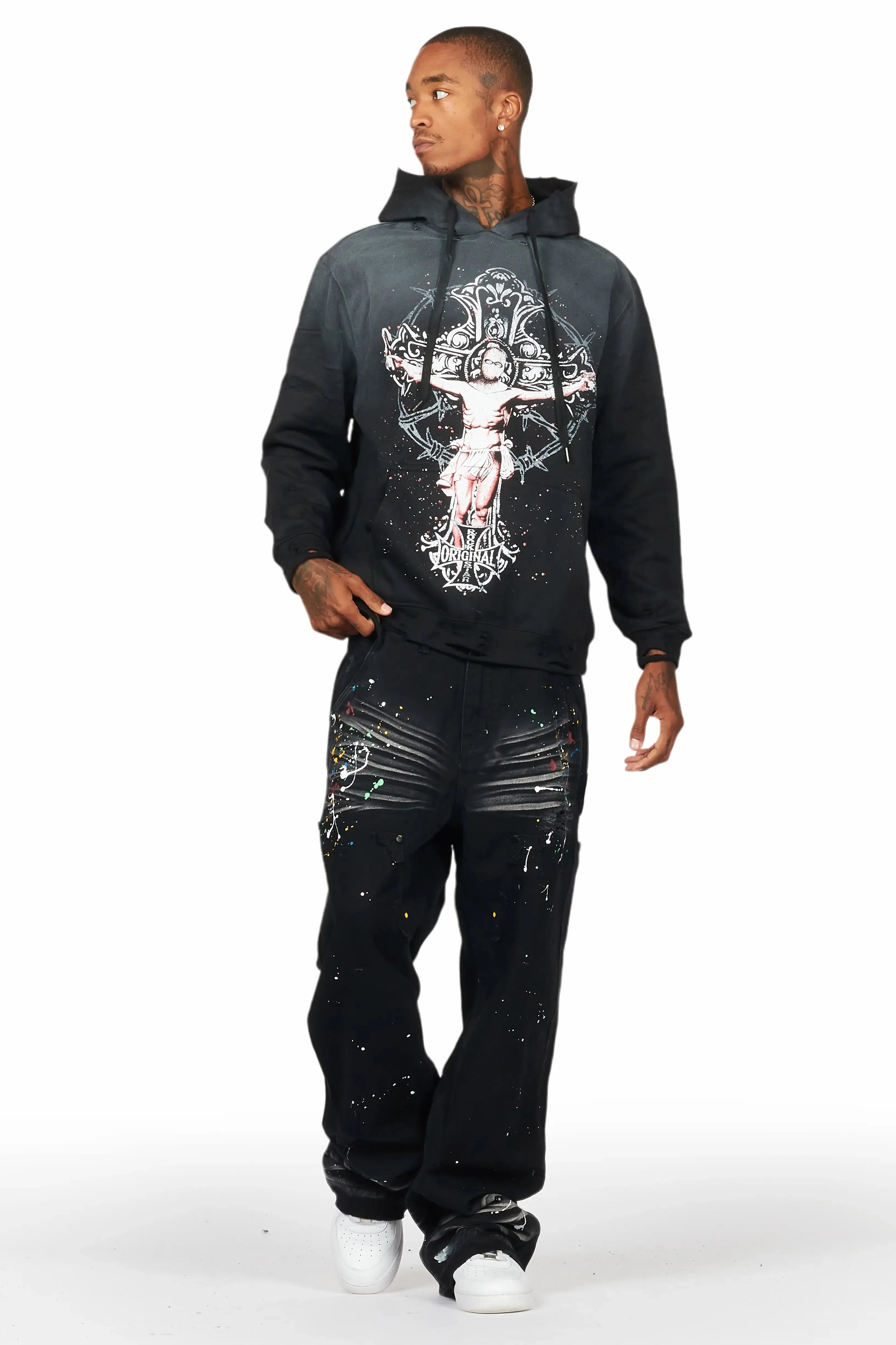 Naveen Black Baggy Fit Jean sold by Rockstar Original product image thumbnail 2