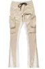 Lawson Beige/White Stacked Flare Pants sold by Rockstar Original
