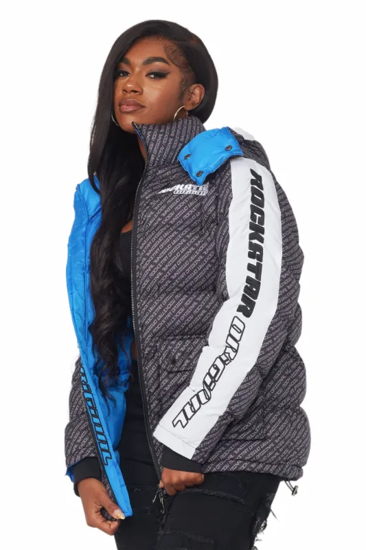 Luna Black Oversized Puffer Jacket sold by Rockstar Original