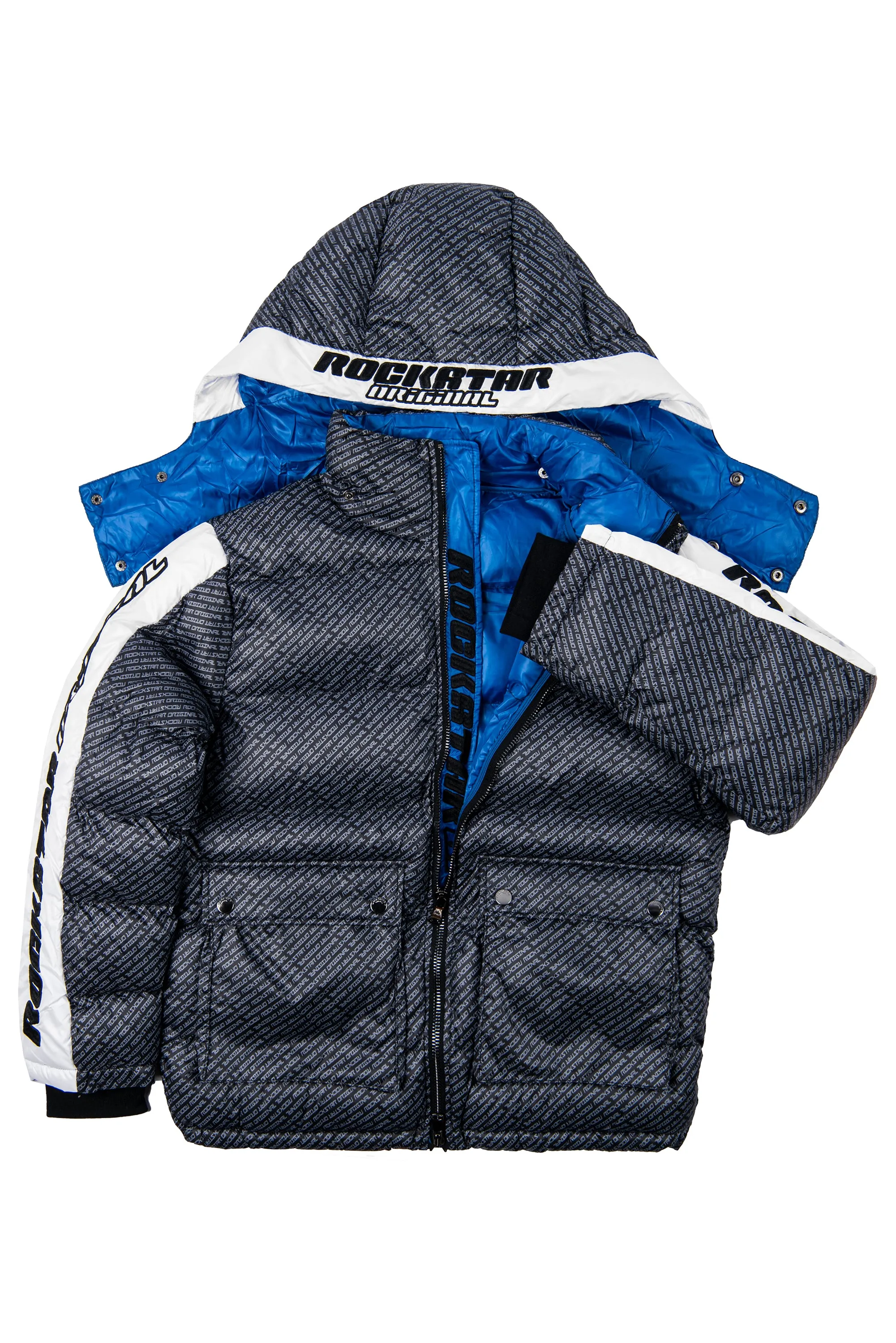 Luna Black Oversized Puffer Jacket sold by Rockstar Original product image thumbnail 2