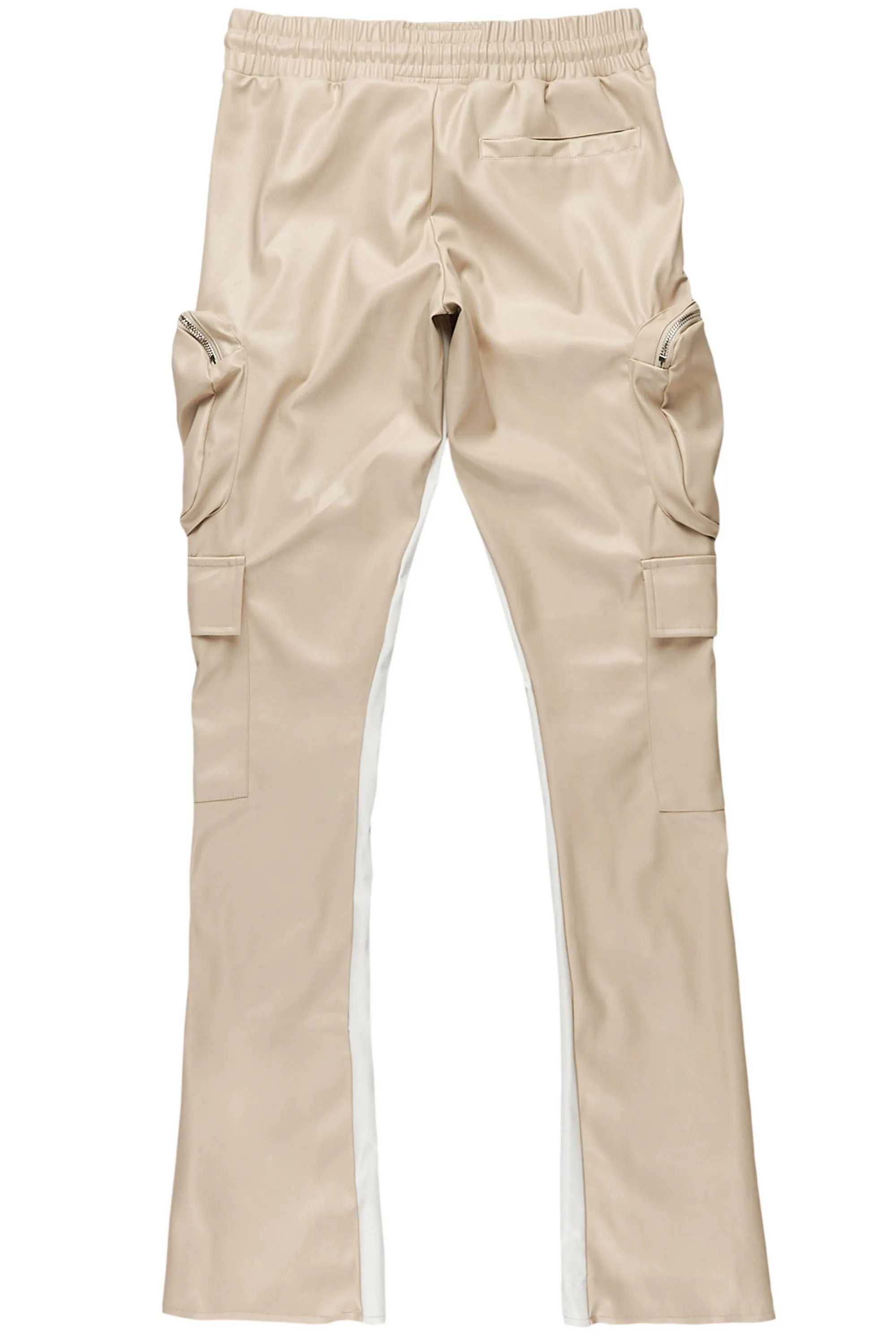 Lawson Beige/White Stacked Flare Pants sold by Rockstar Original product image thumbnail 4