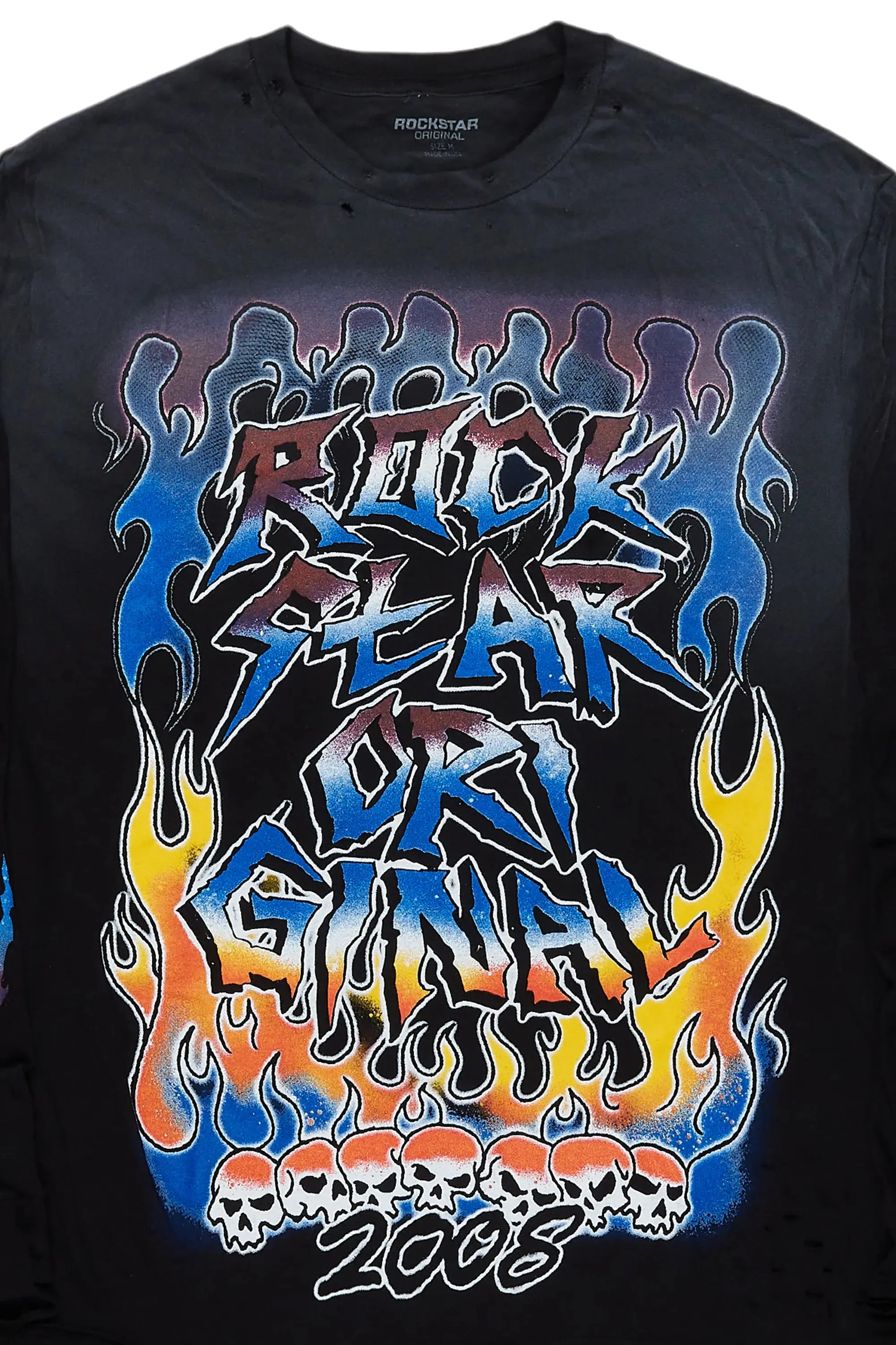 Ebbe Black Long Sleeve Graphic T-Shirt sold by Rockstar Original product image thumbnail 2