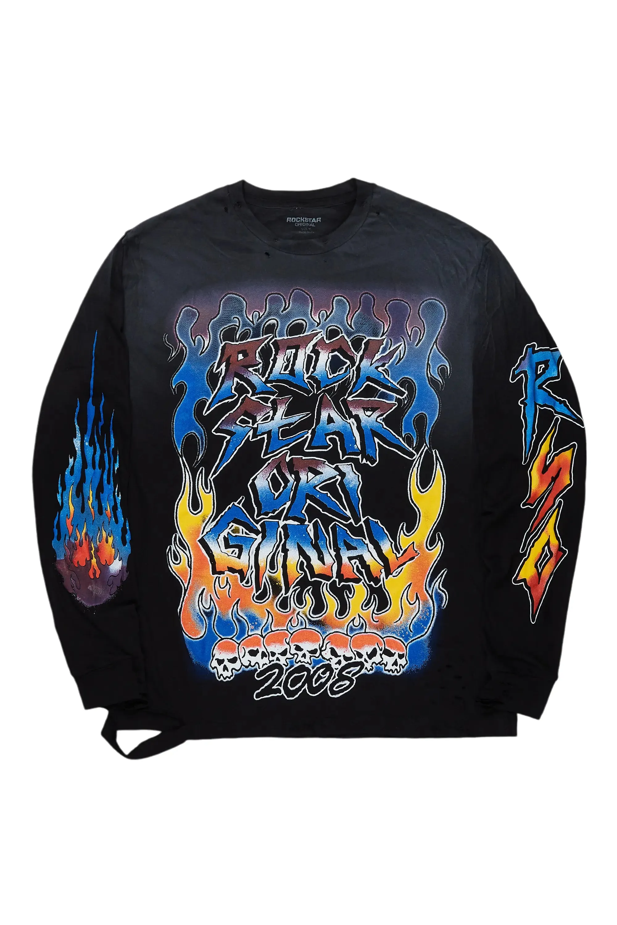 Ebbe Black Long Sleeve Graphic T-Shirt sold by Rockstar Original