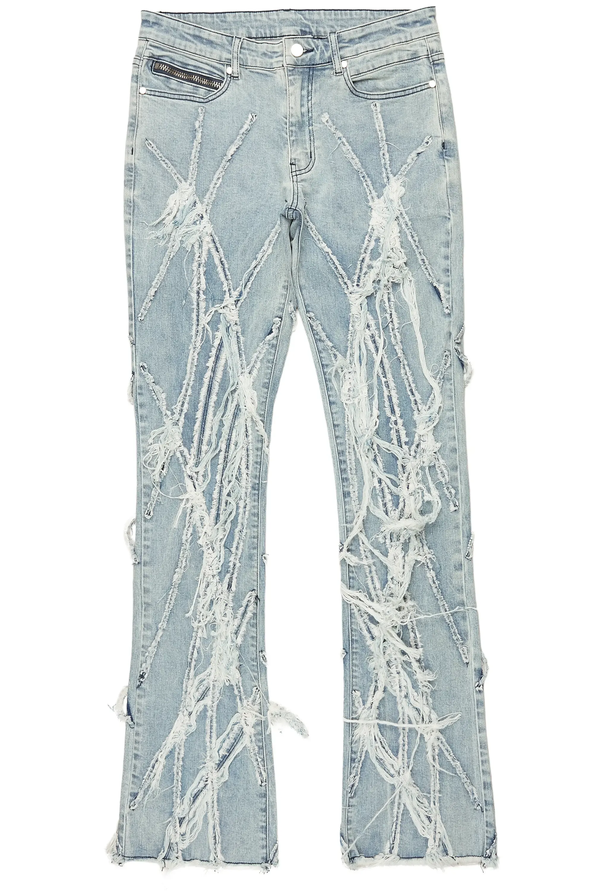 Gennaro Blue Stacked Flare Jean sold by Rockstar Original product image thumbnail 2