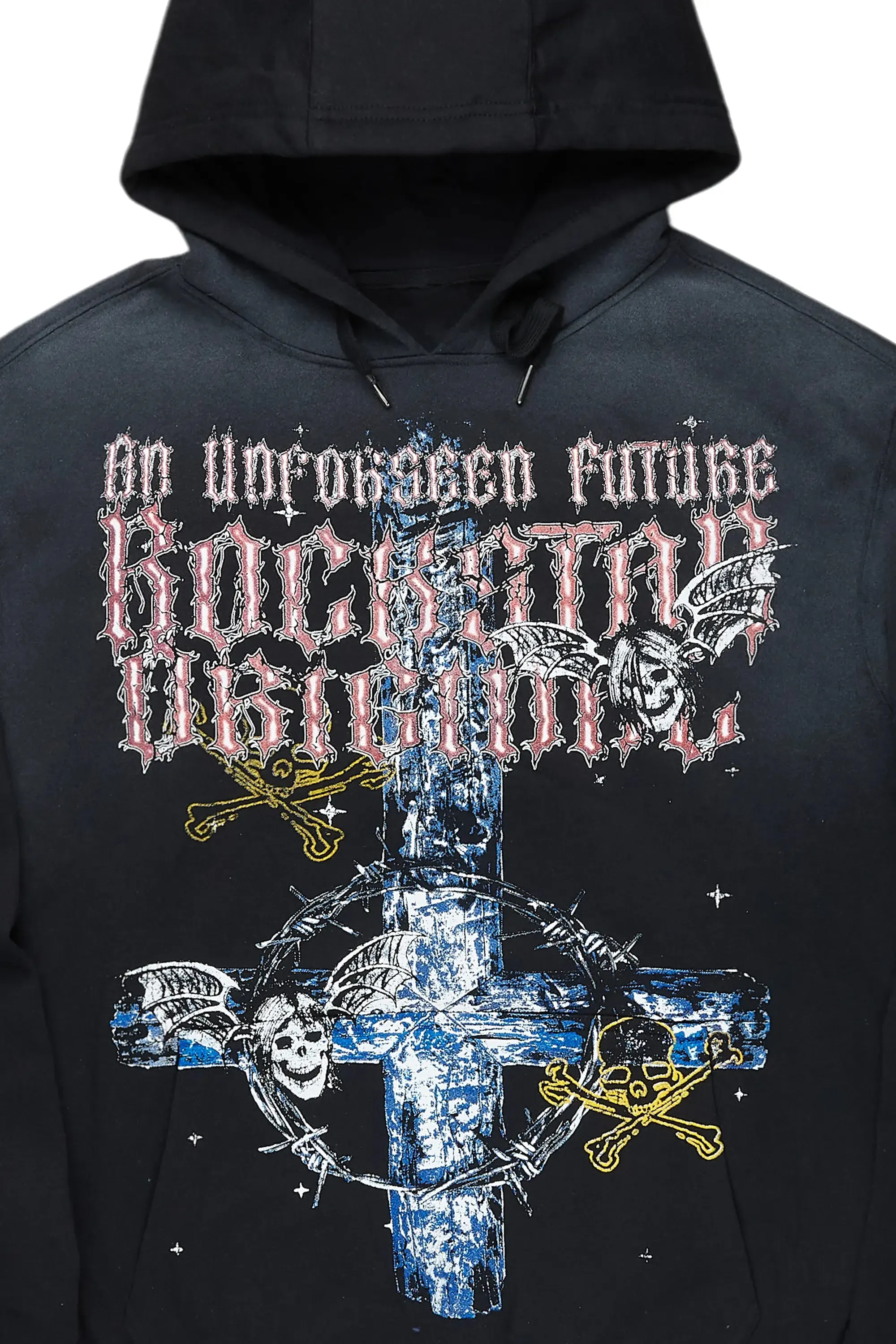 Hagan Black Graphic Hoodie sold by Rockstar Original product image thumbnail 2