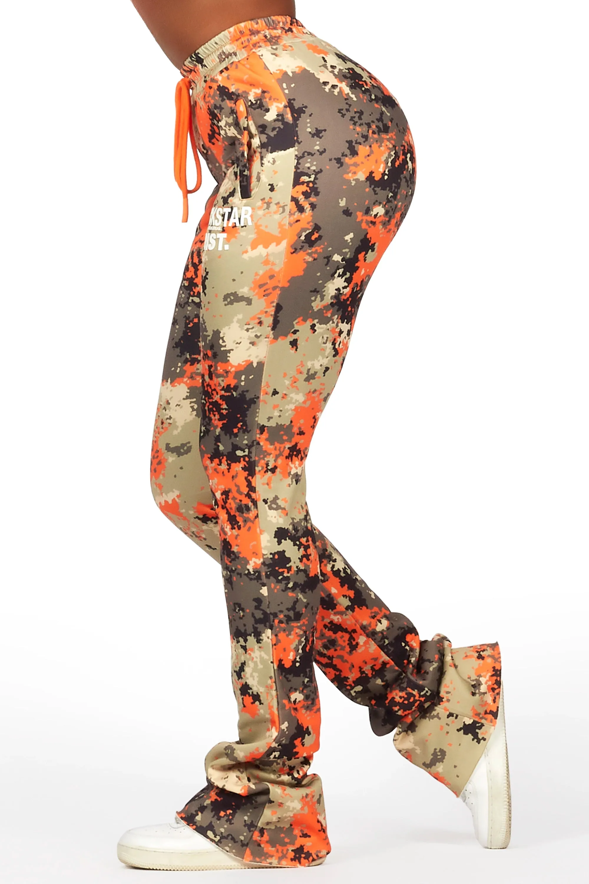 Juliana Orange Digital Camo Super Stacked Track Pant sold by Rockstar Original product image thumbnail 3