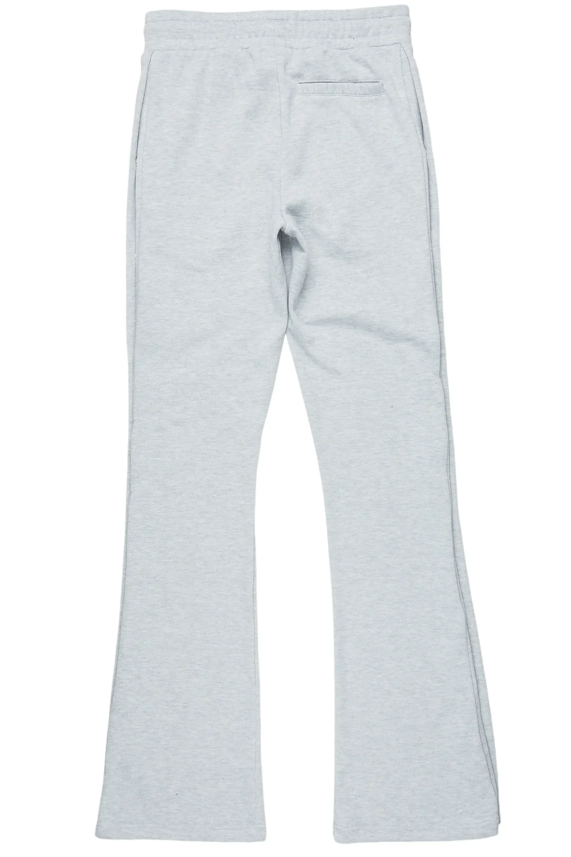 Alpine Heather Grey Baggy Snap Button Pant sold by Rockstar Original product image thumbnail 3