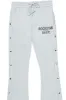 Alpine Heather Grey Baggy Snap Button Pant sold by Rockstar Original