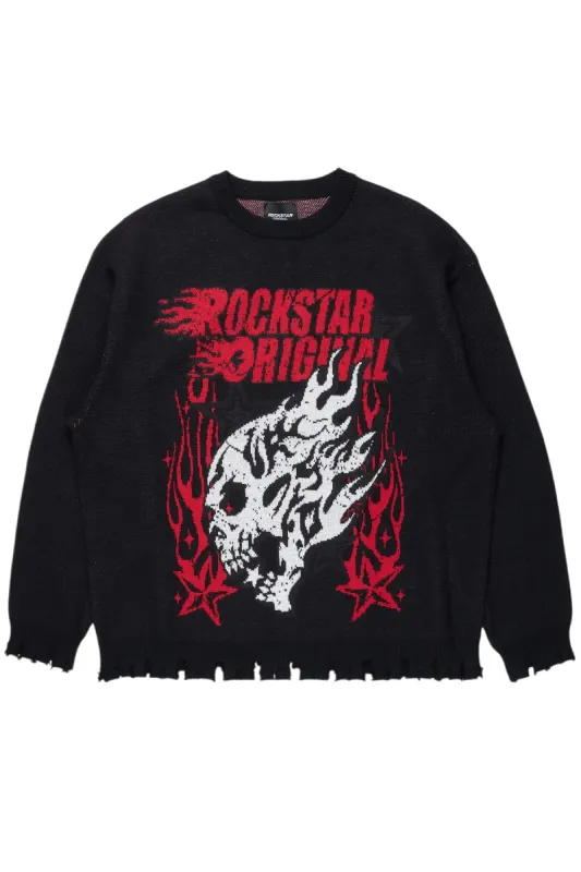 Smitty Black Knit Sweater sold by Rockstar Original