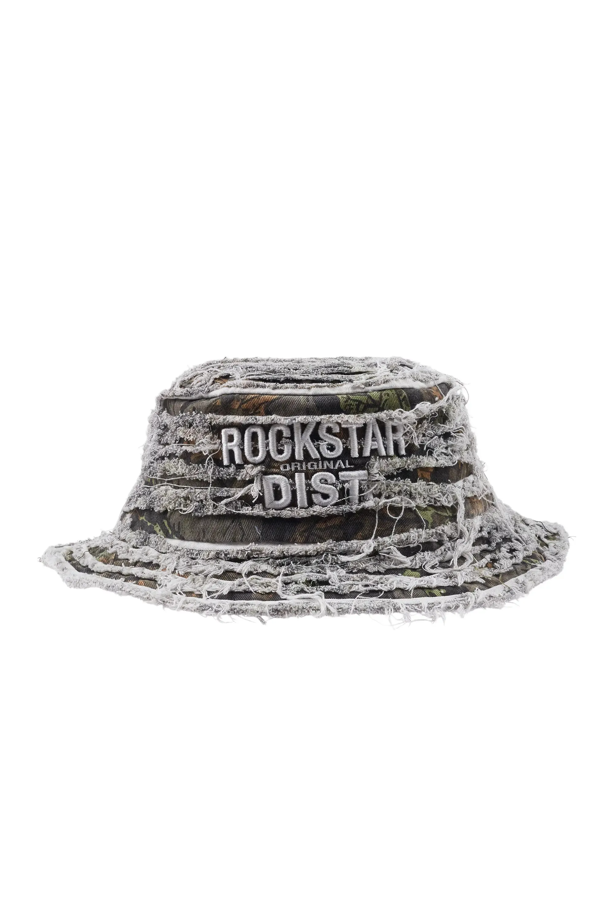 Lambertini Tree Camo Distressed Bucket Hat sold by Rockstar Original