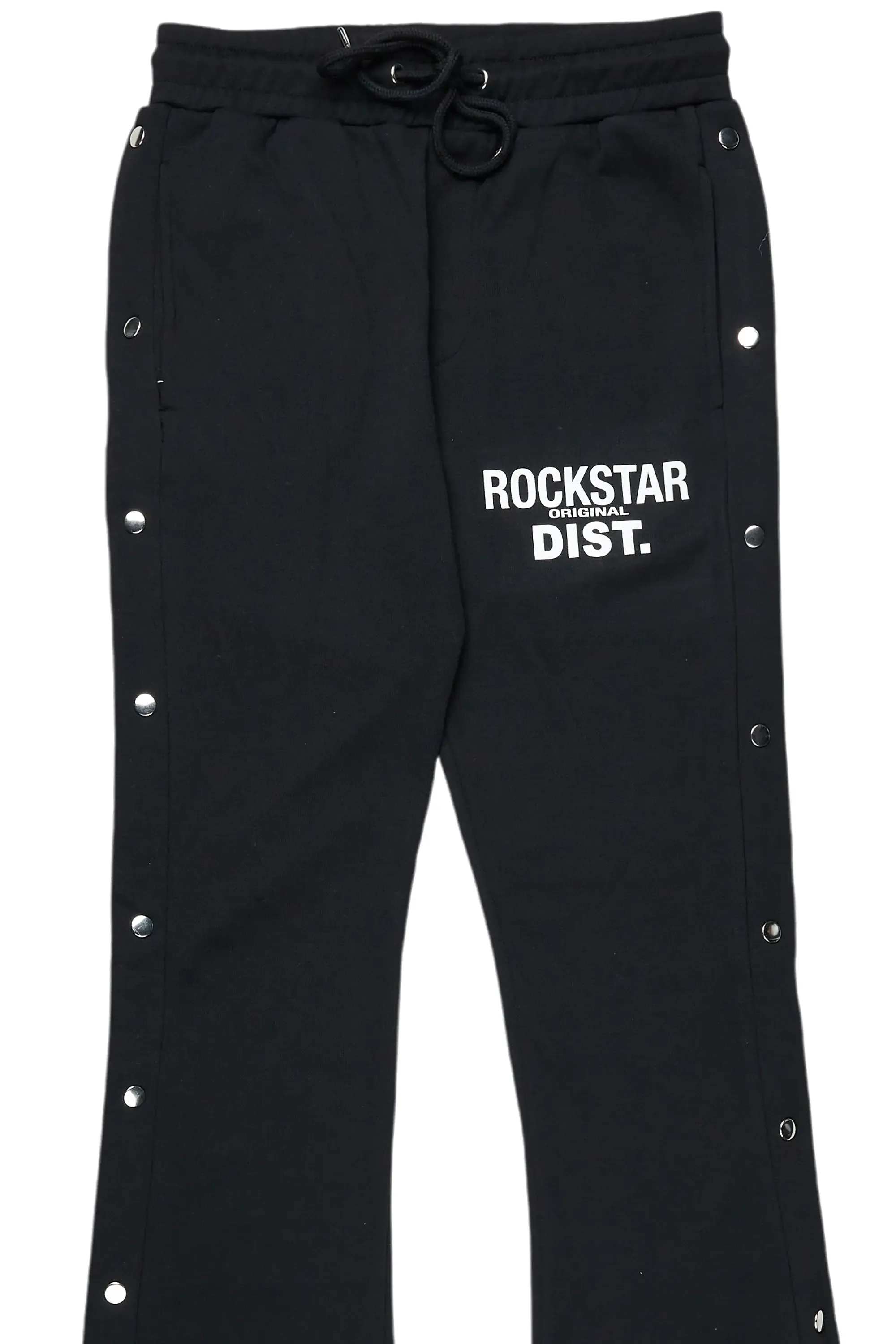Alpine Black Baggy Snap Button Pant sold by Rockstar Original product image thumbnail 2