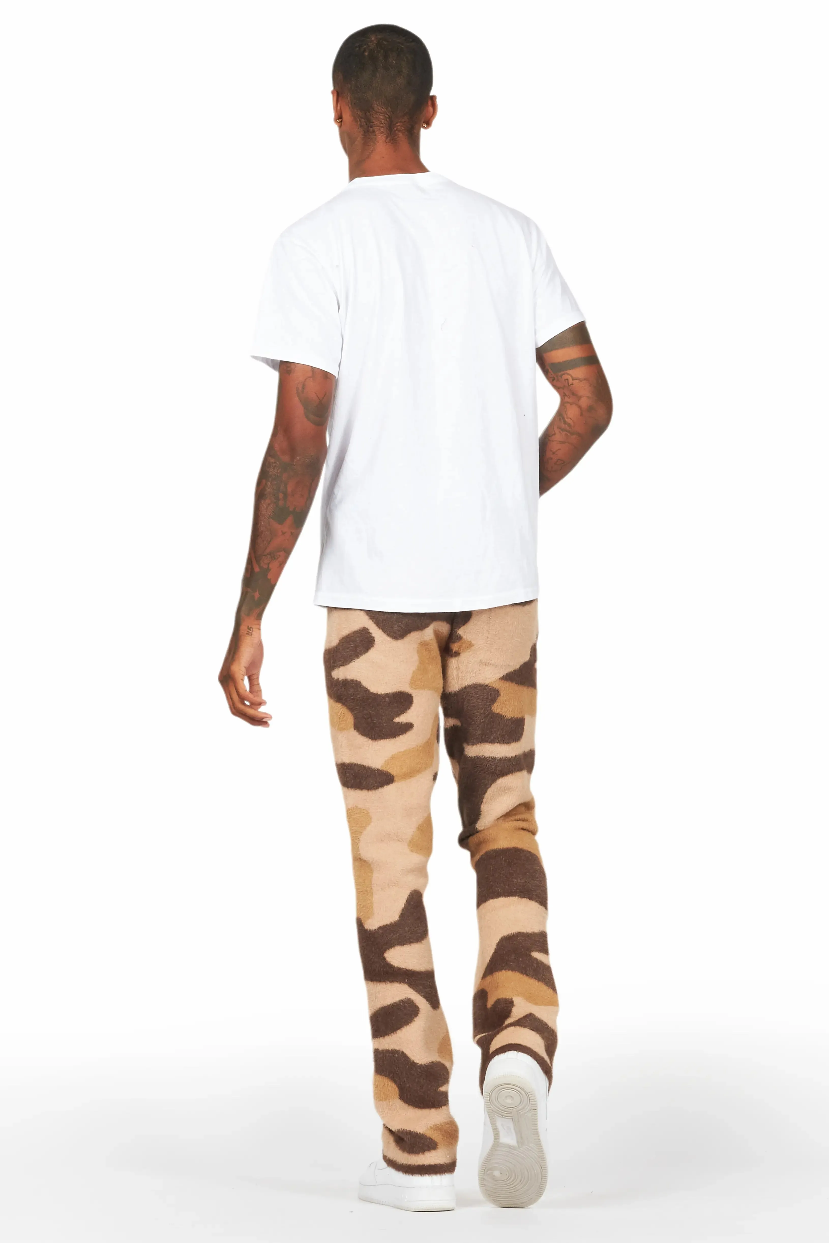 Rabi Camo Brown Knitted Mohair Pants sold by Rockstar Original product image thumbnail 4