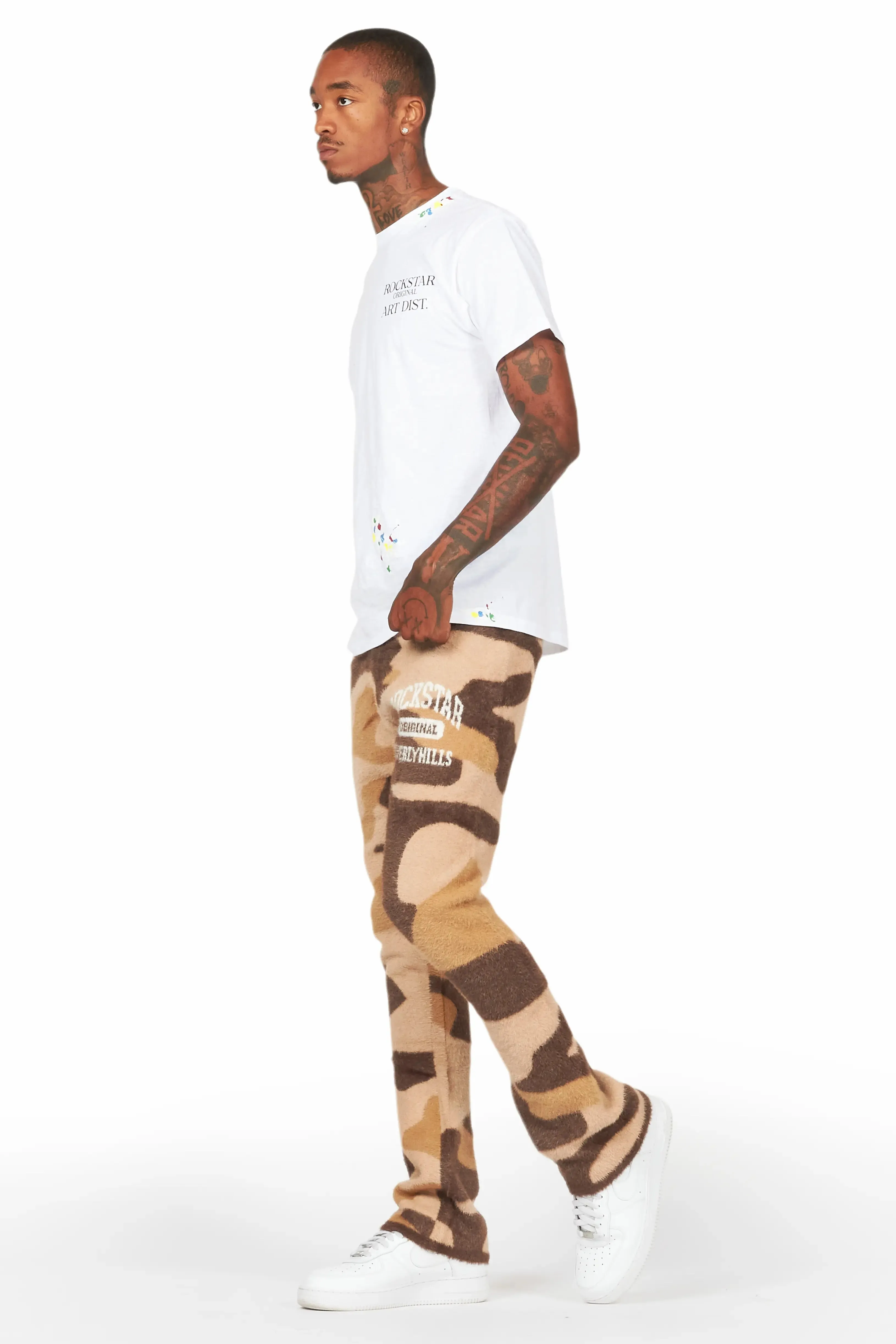 Rabi Camo Brown Knitted Mohair Pants sold by Rockstar Original product image thumbnail 5