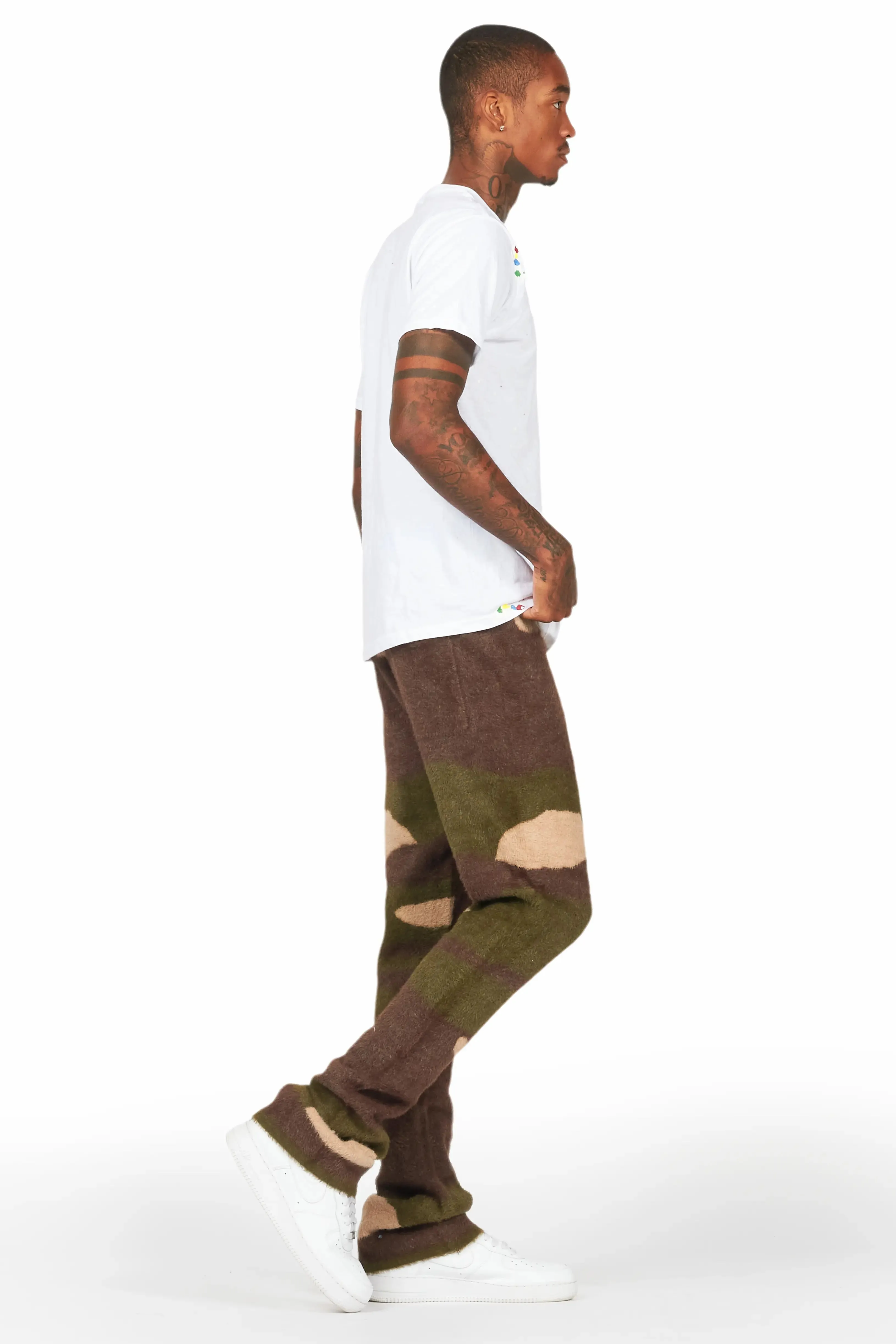Rabi Camo Green Knitted Mohair Pants sold by Rockstar Original product image thumbnail 3