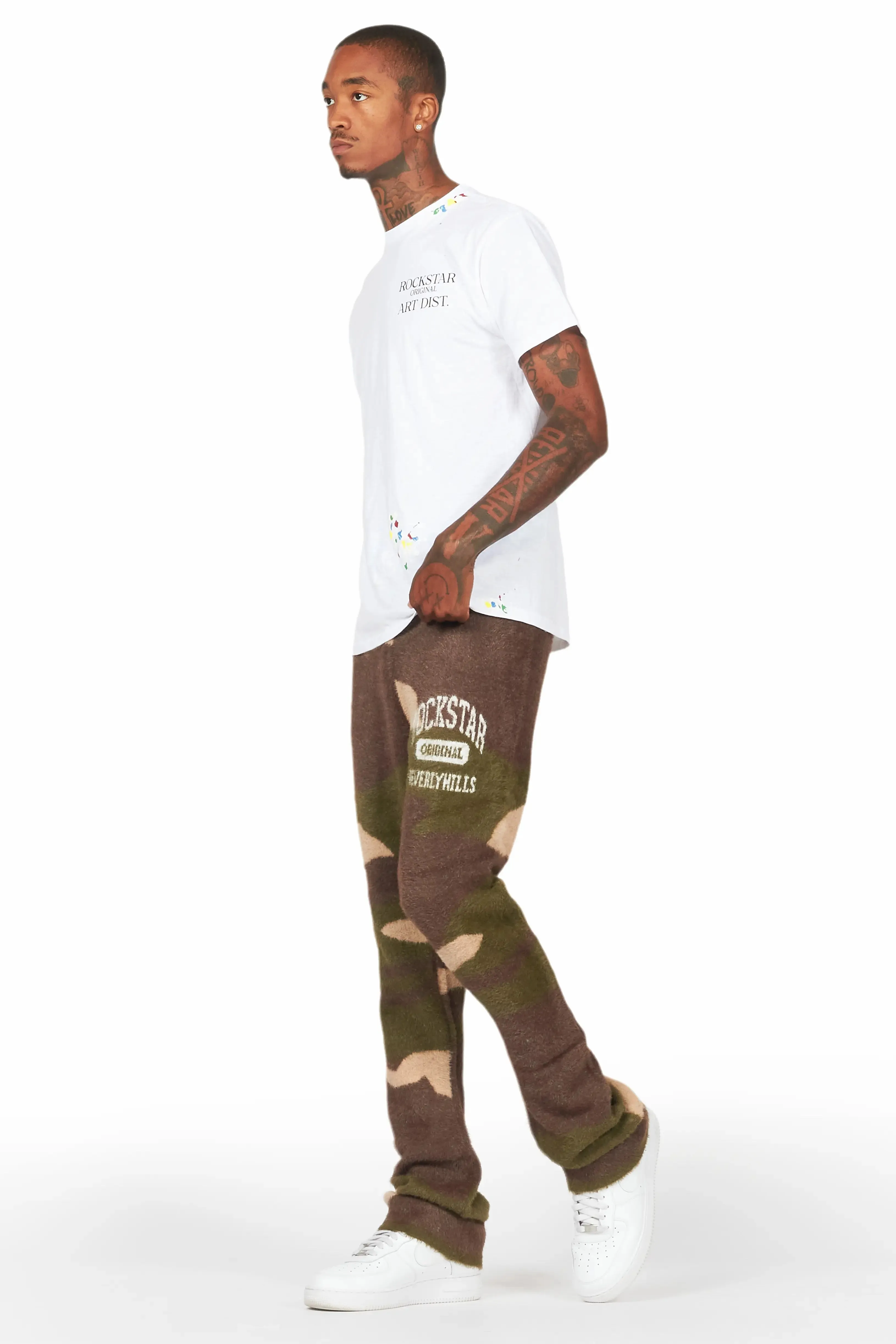 Rabi Camo Green Knitted Mohair Pants sold by Rockstar Original product image thumbnail 5