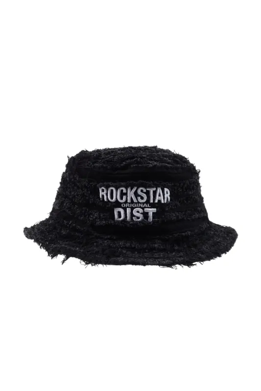 Abi Black Distressed Bucket Hat sold by Rockstar Original