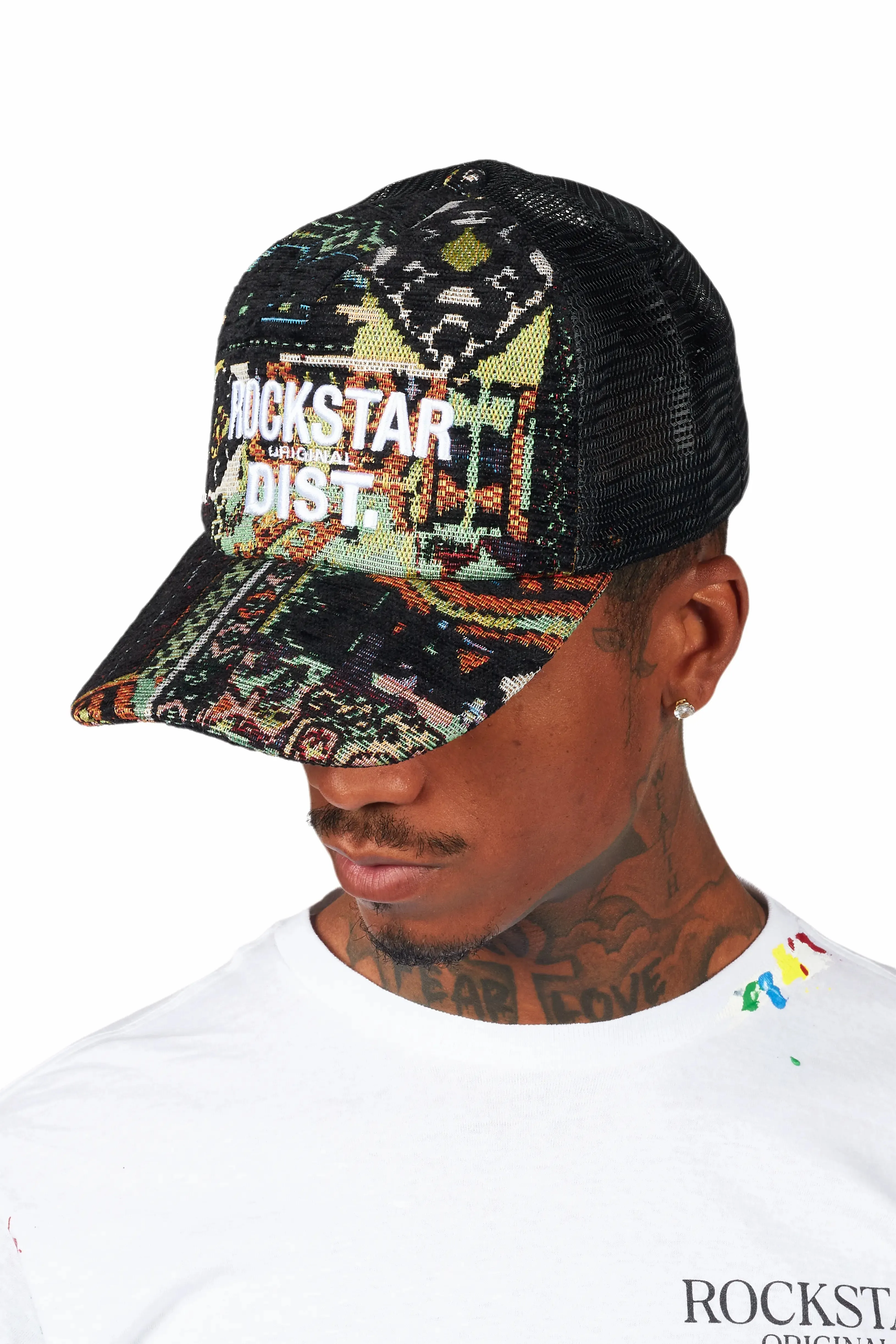 Ayami Green Tapestry Trucker Hat sold by Rockstar Original product image thumbnail 4