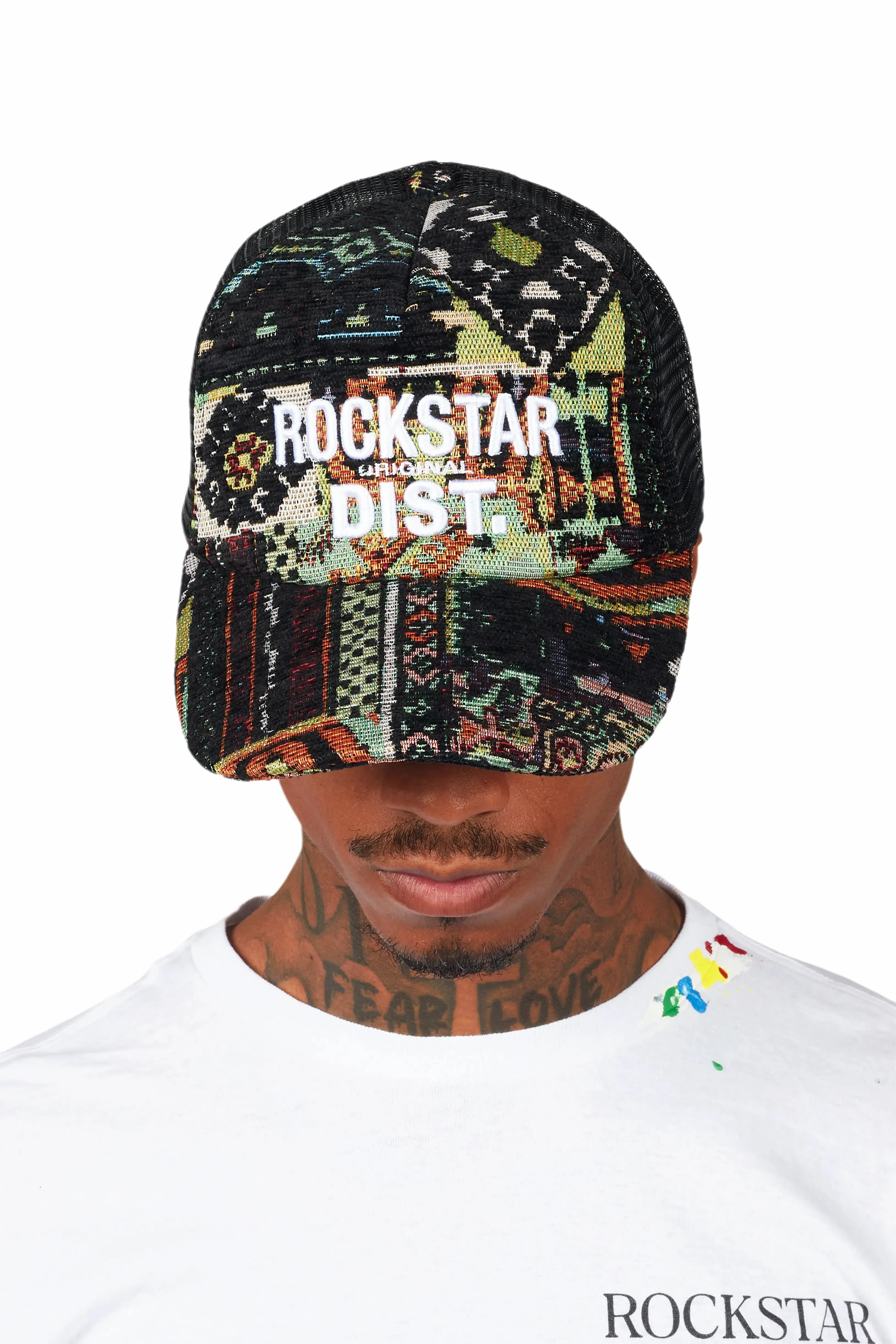 Ayami Green Tapestry Trucker Hat sold by Rockstar Original product image thumbnail 2