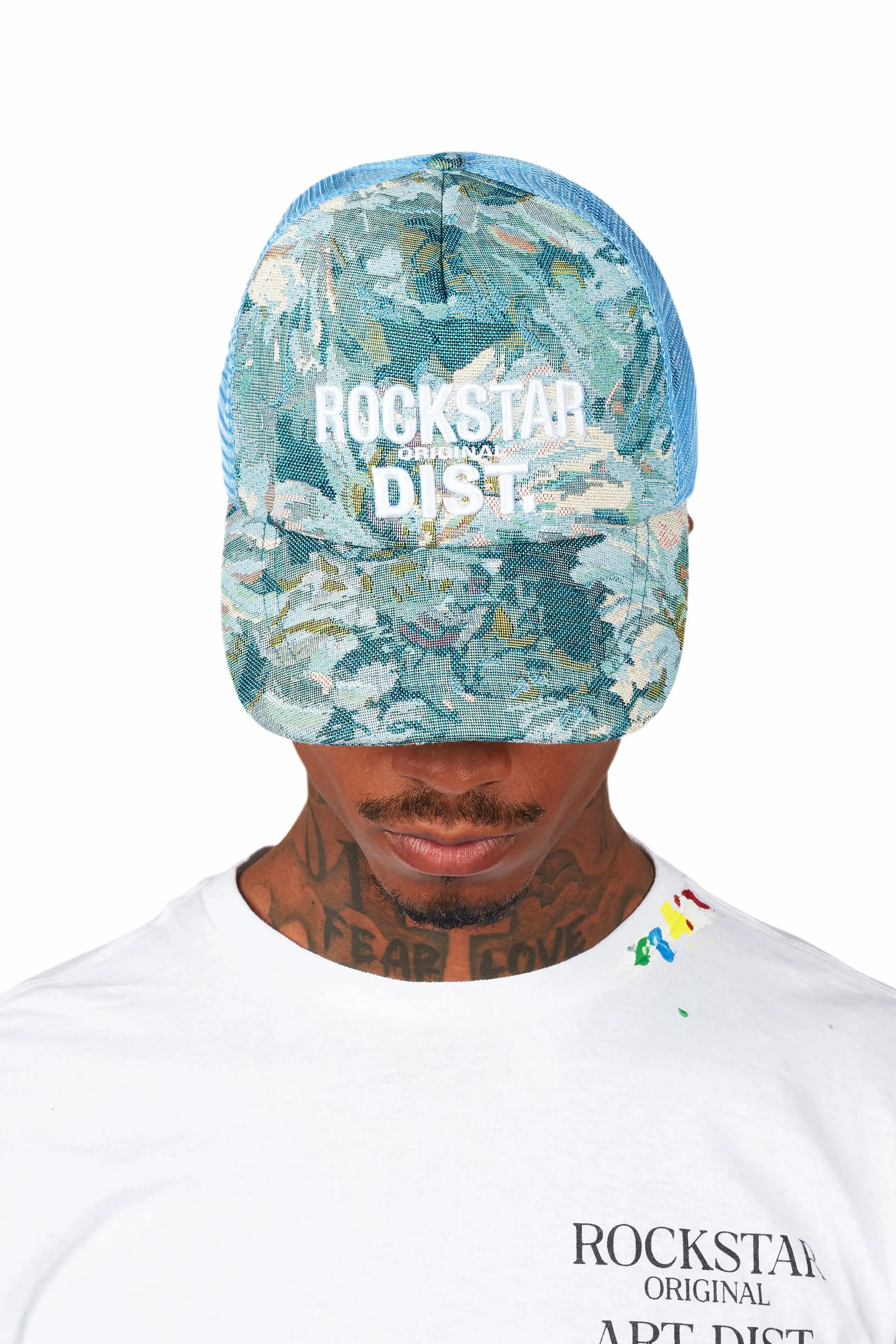 Teylor Blue Tapestry Trucker Hat sold by Rockstar Original product image thumbnail 2