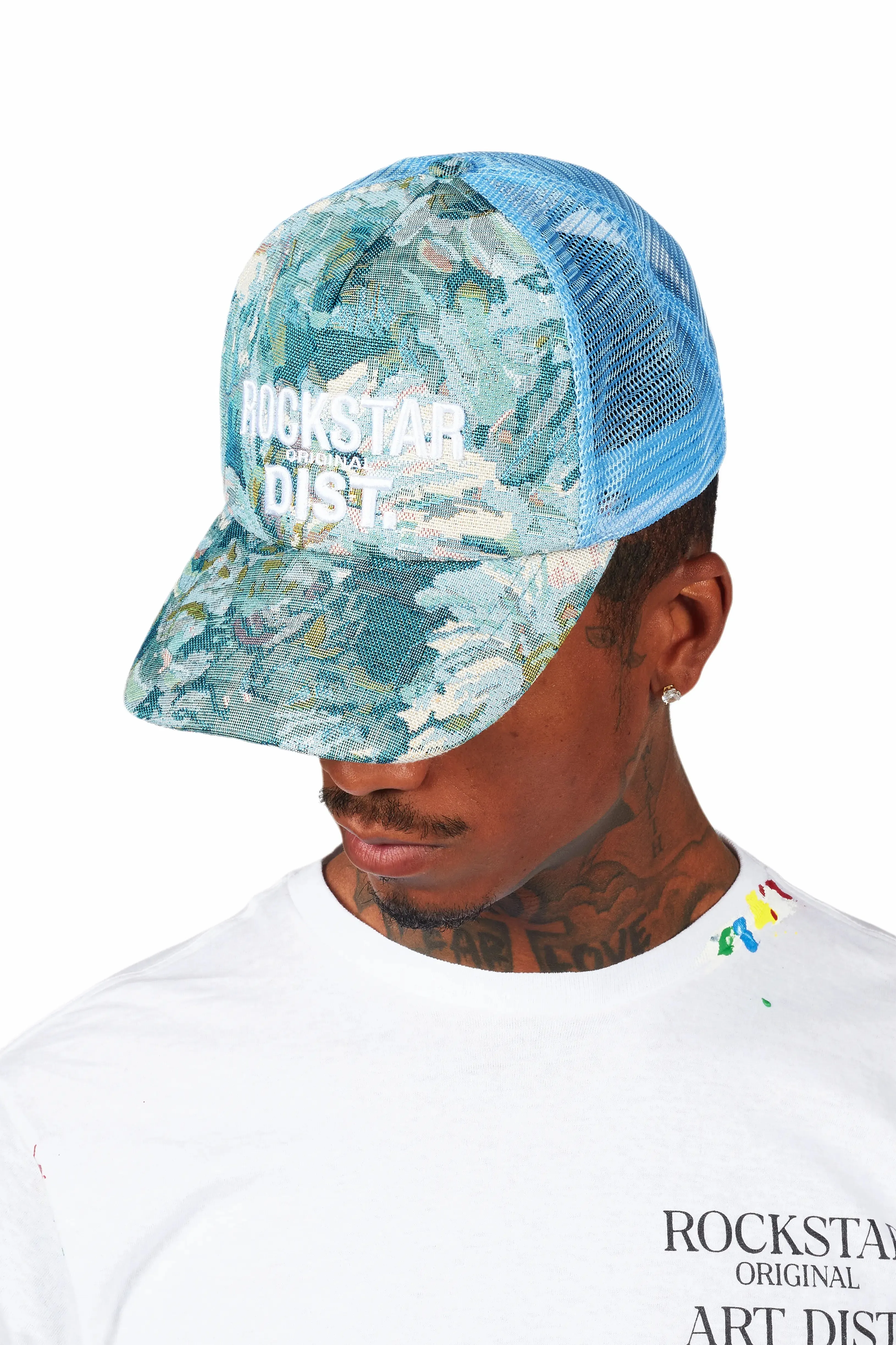 Teylor Blue Tapestry Trucker Hat sold by Rockstar Original product image thumbnail 4
