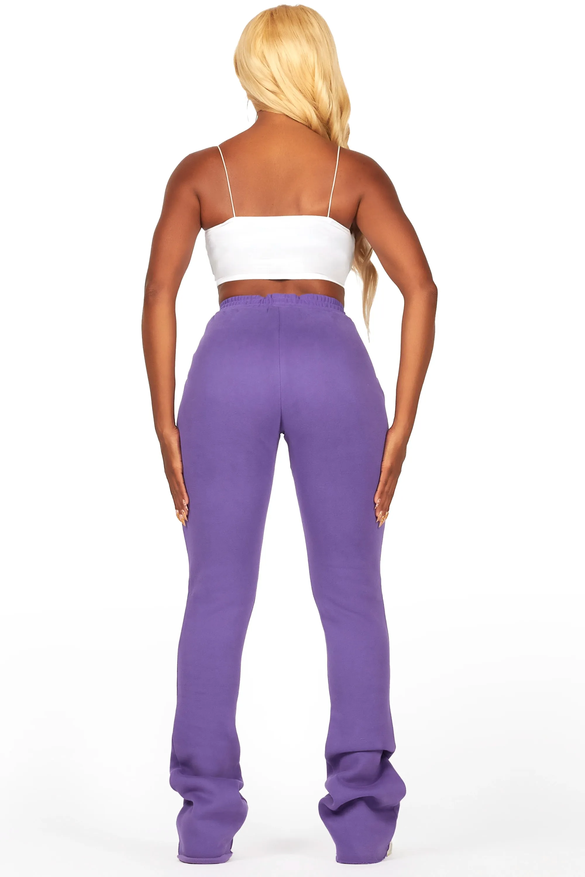 Blakely Purple Super Stacked Pant sold by Rockstar Original product image thumbnail 5
