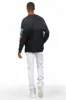Colin Heather Grey Stacked Flare Trackpant sold by Rockstar Original