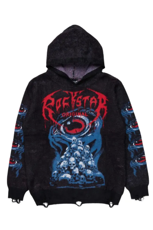 Ika Black Knit Hoodie sold by Rockstar Original