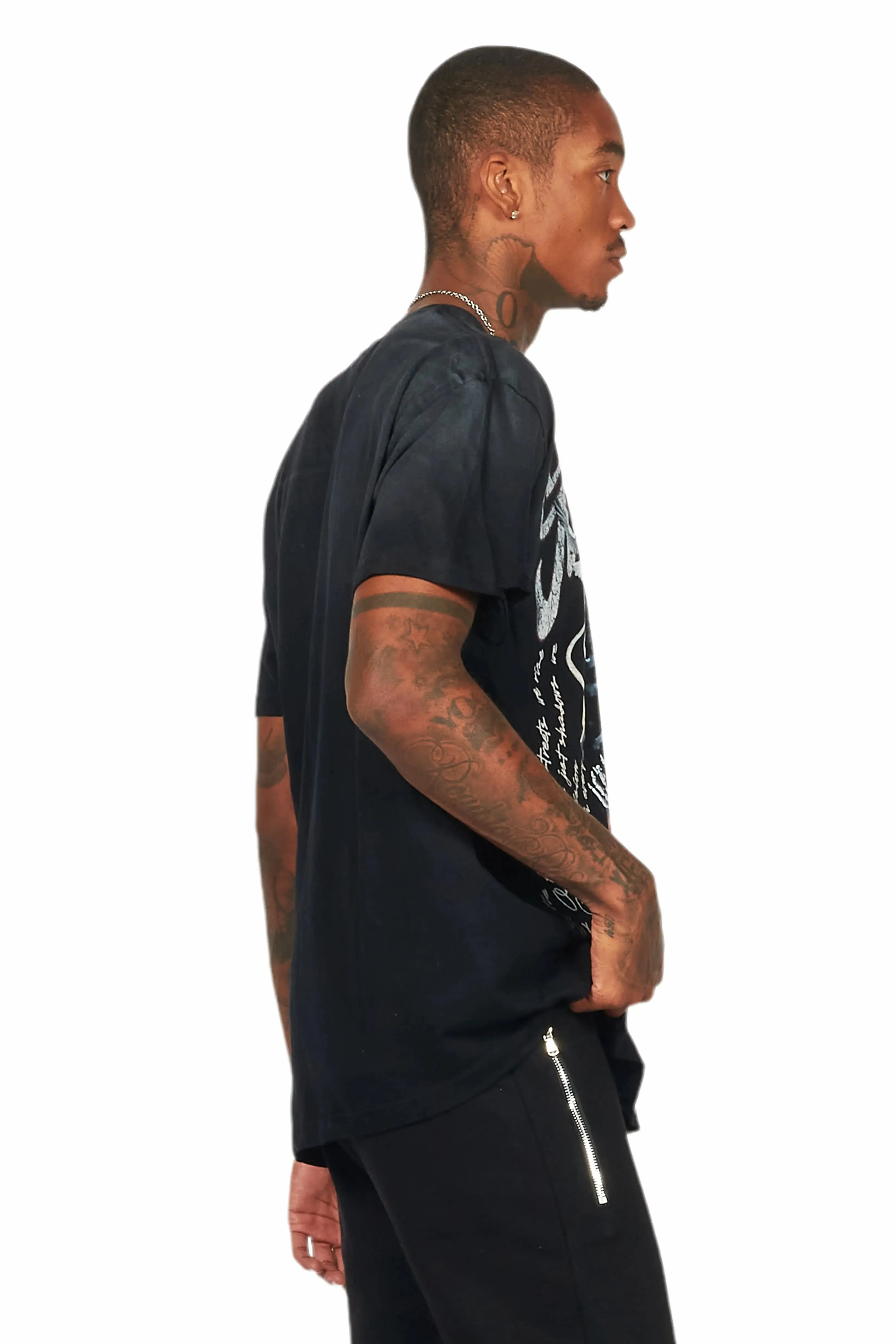 Danby Black/Red Graphic Oversized T-Shirt sold by Rockstar Original product image thumbnail 3