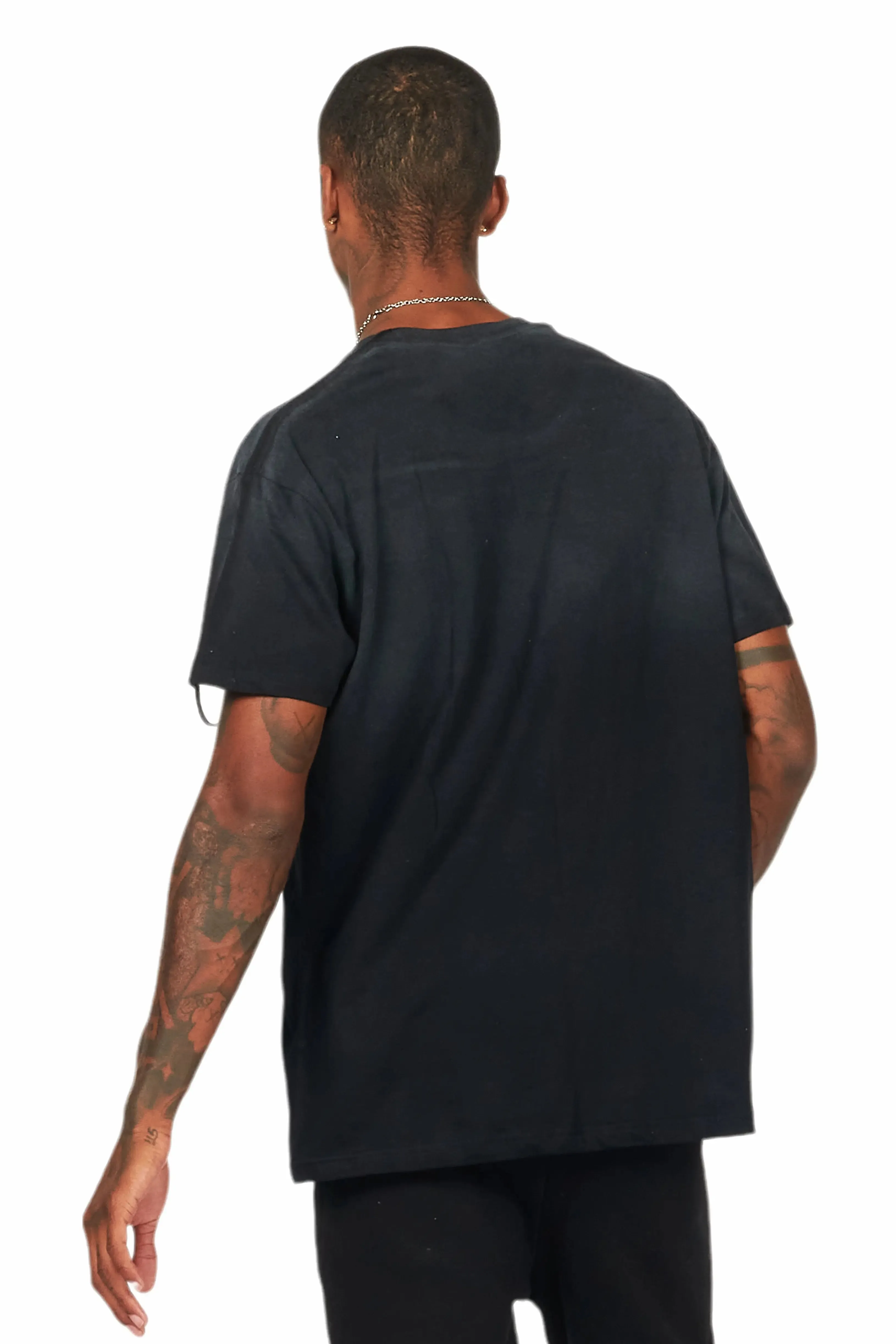 Danby Black/Red Graphic Oversized T-Shirt sold by Rockstar Original product image thumbnail 4
