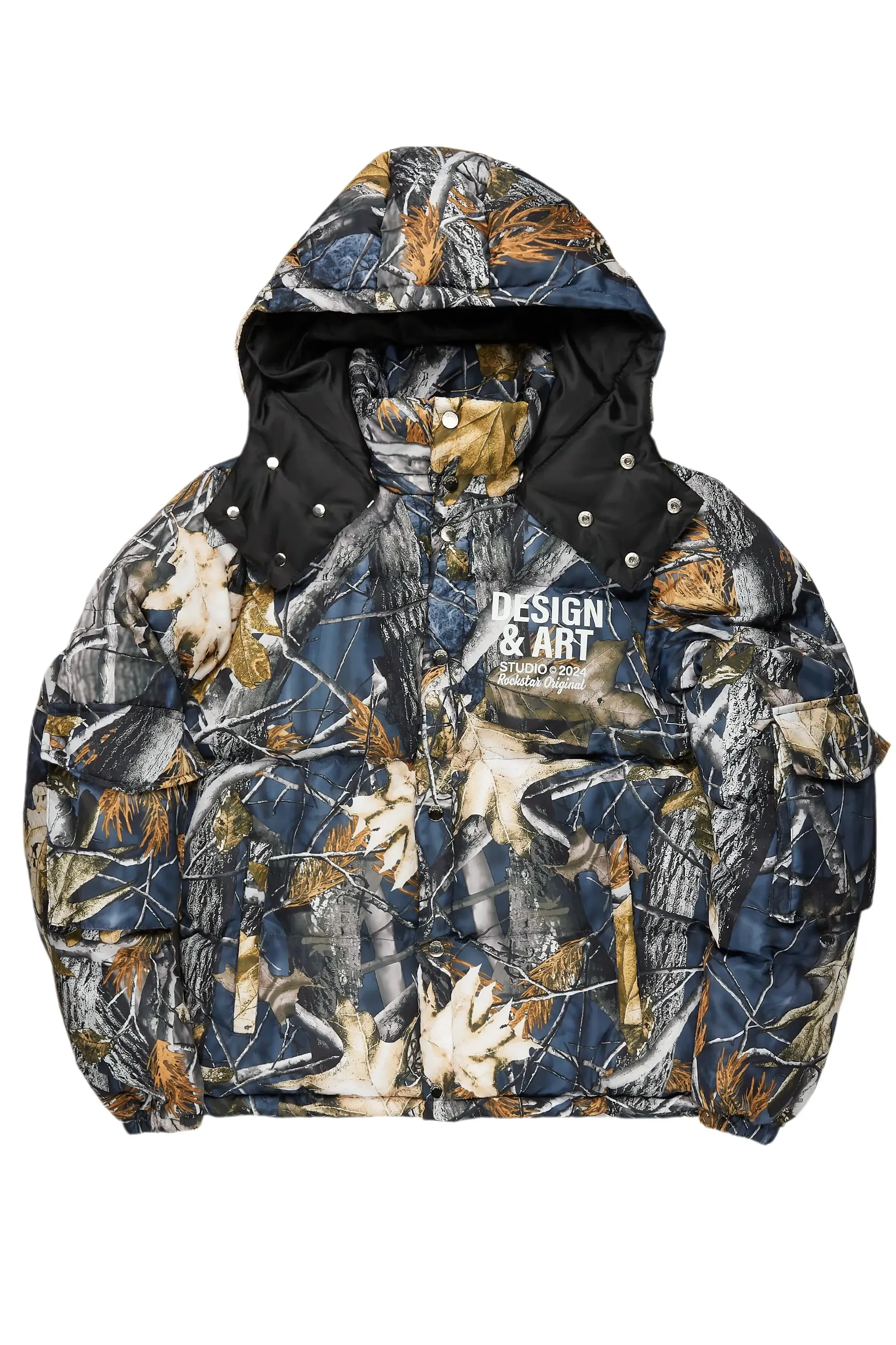 Bandik Black Tree Camo Puffer Jacket sold by Rockstar Original