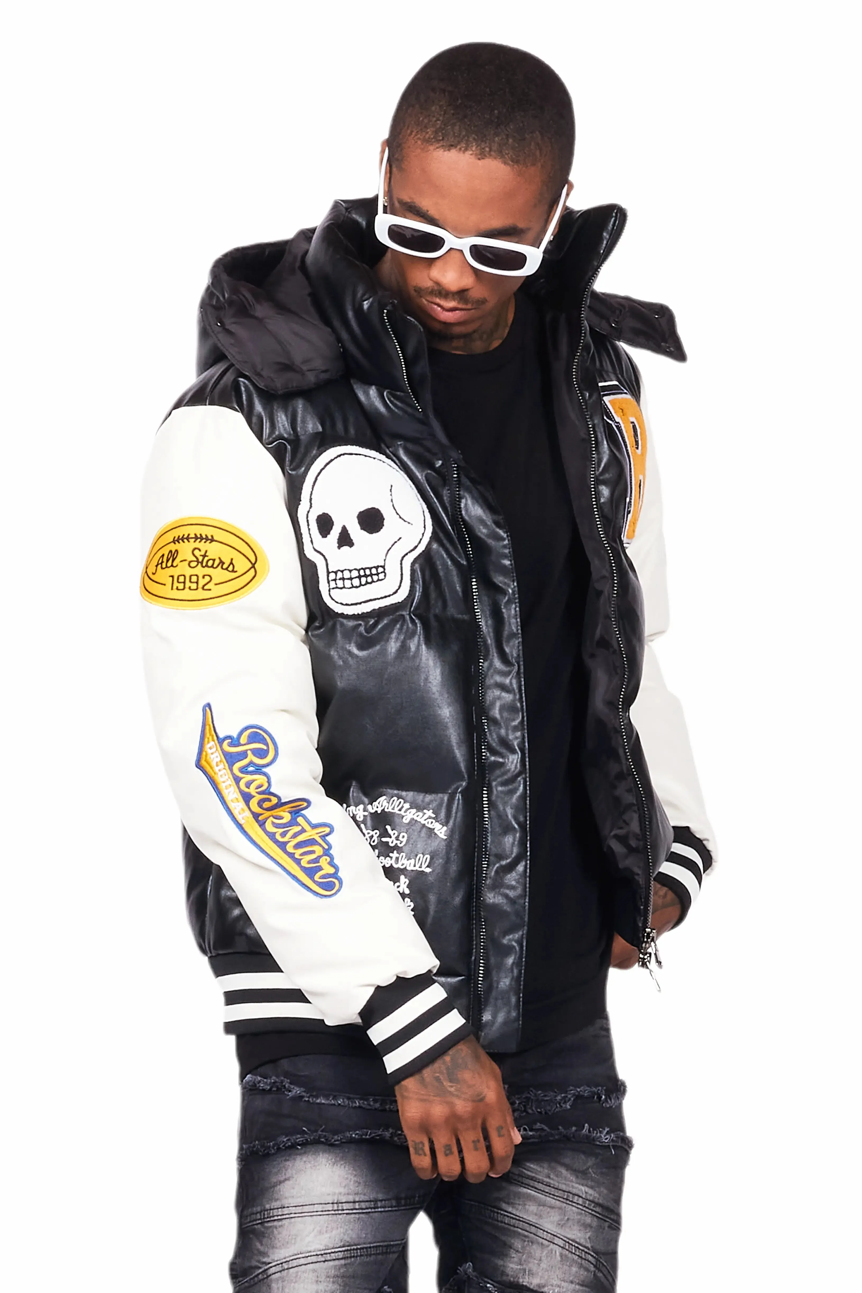 Eisen Black Puffer Jacket sold by Rockstar Original product image thumbnail 5